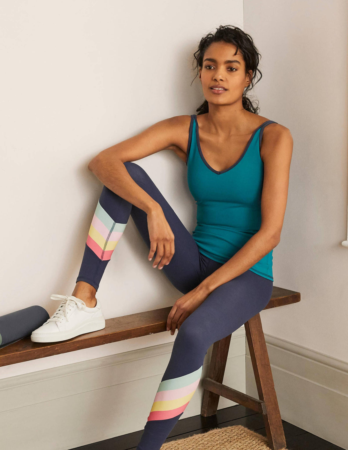 Bettina Active Vest-Teal-1