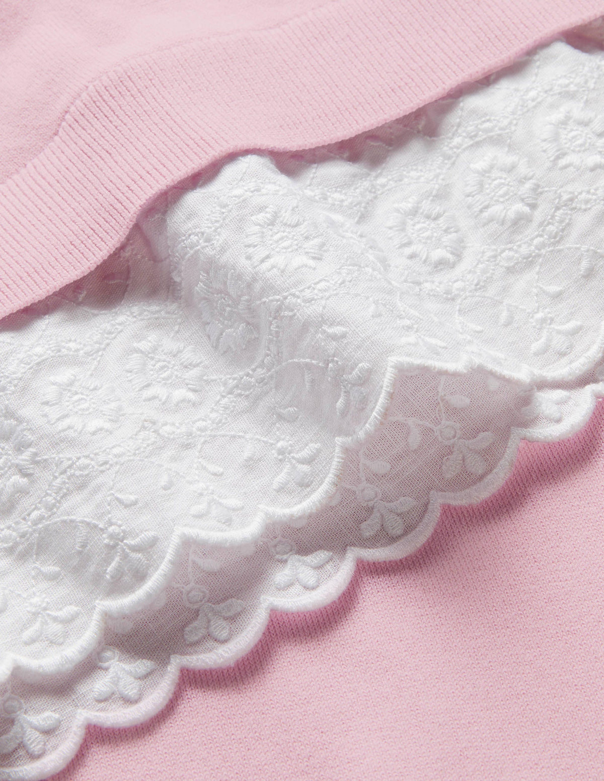Lauderdale Cotton Frill Jumper-Soft Peony - Image 5