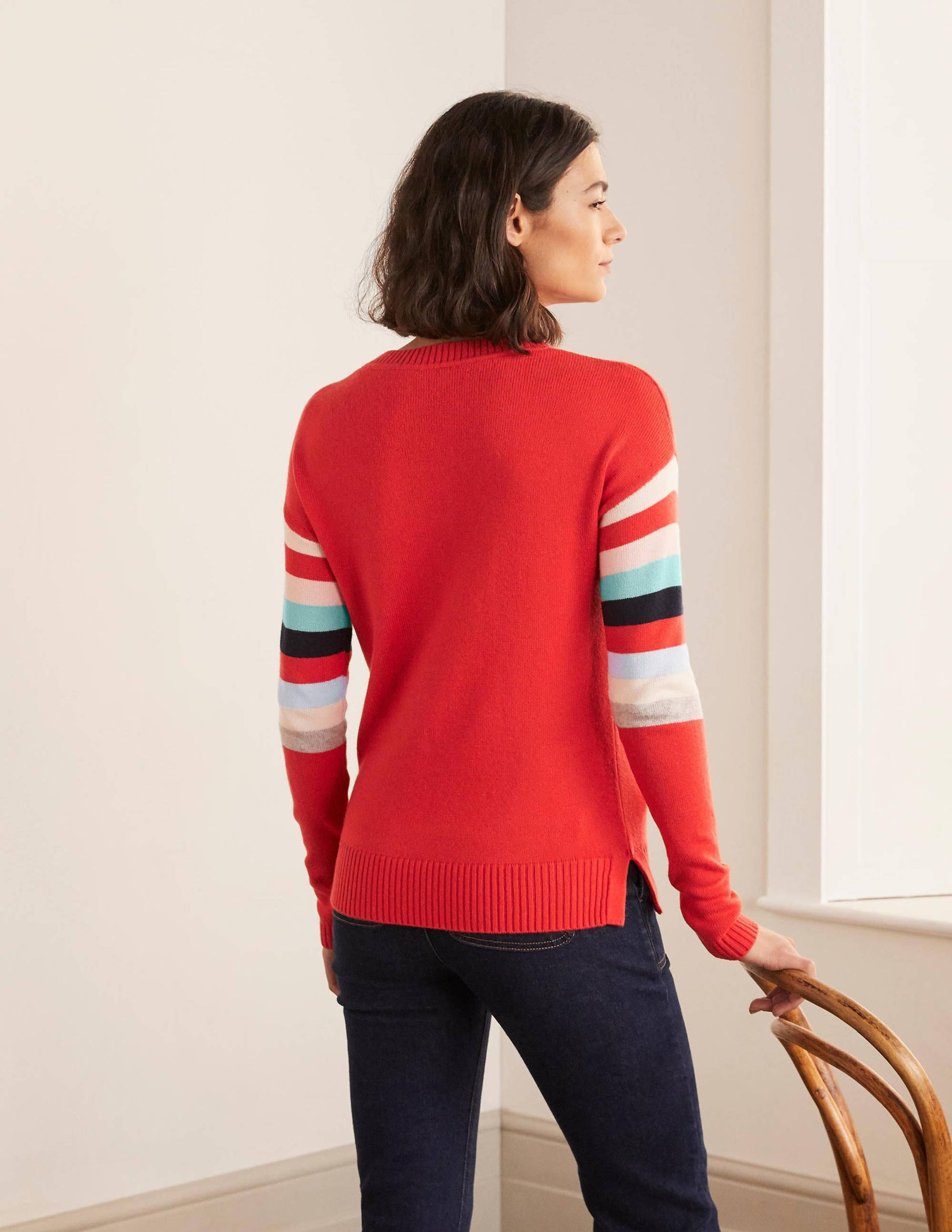 Lennox Relaxed Jumper-Cherry Red-3