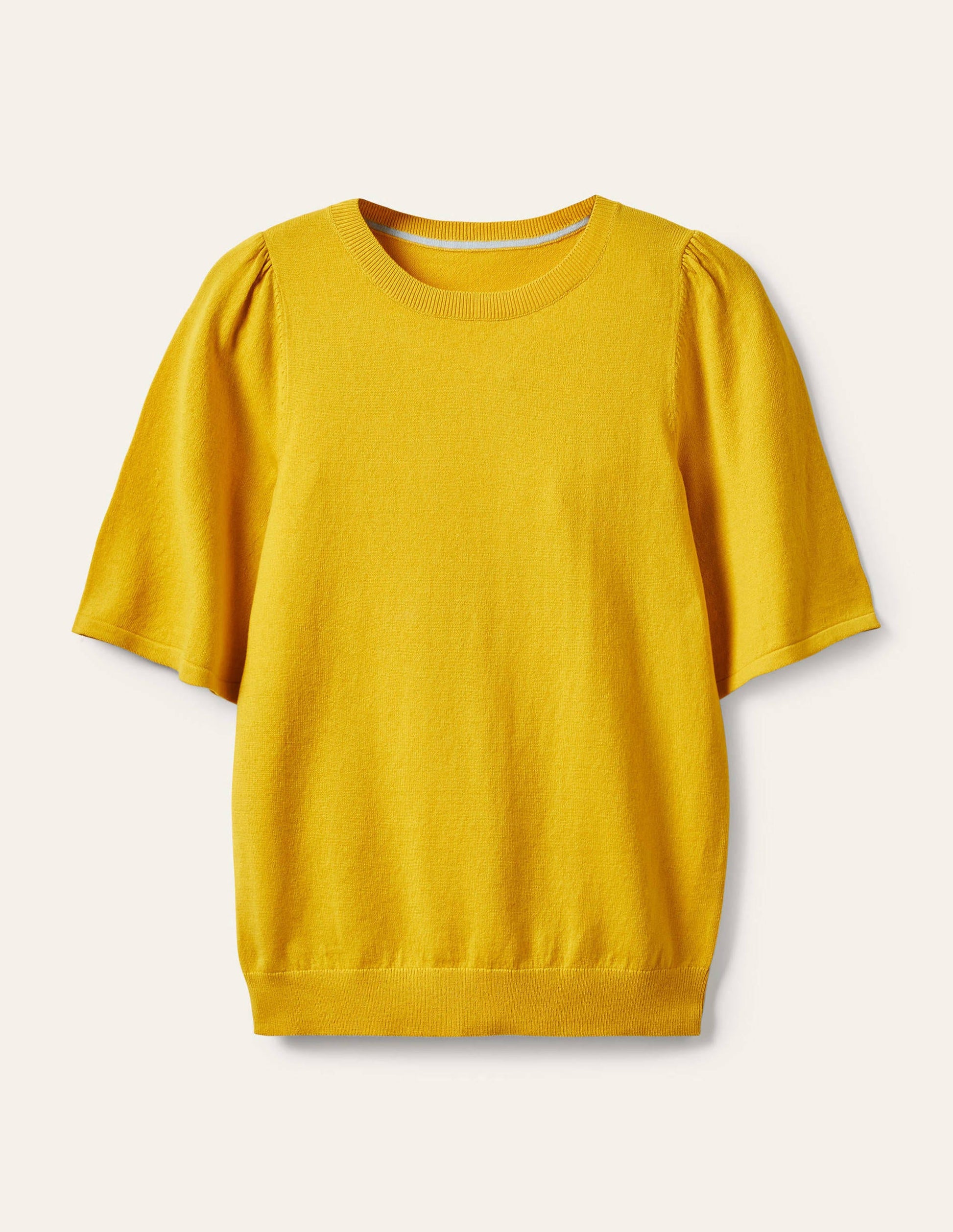 Abbotsbury Knitted Tee-Daffodil-7