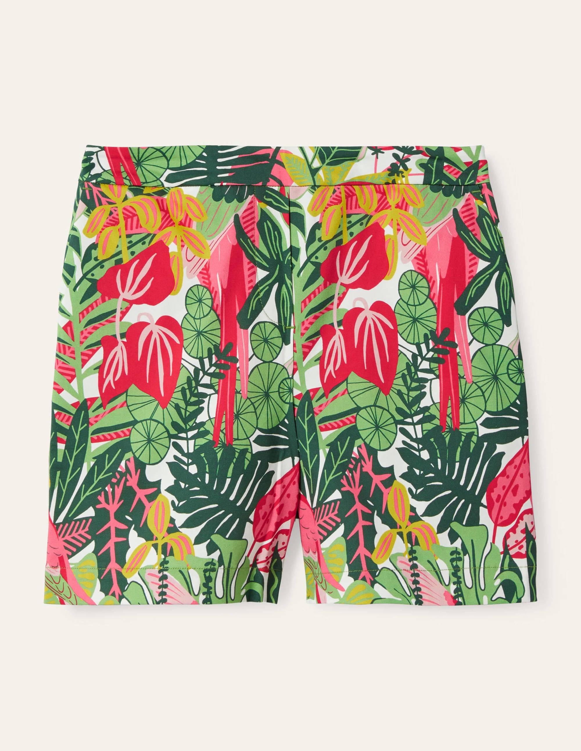 Pull On Shorts-Palm Leaf, Paradise Jungle - Image 7