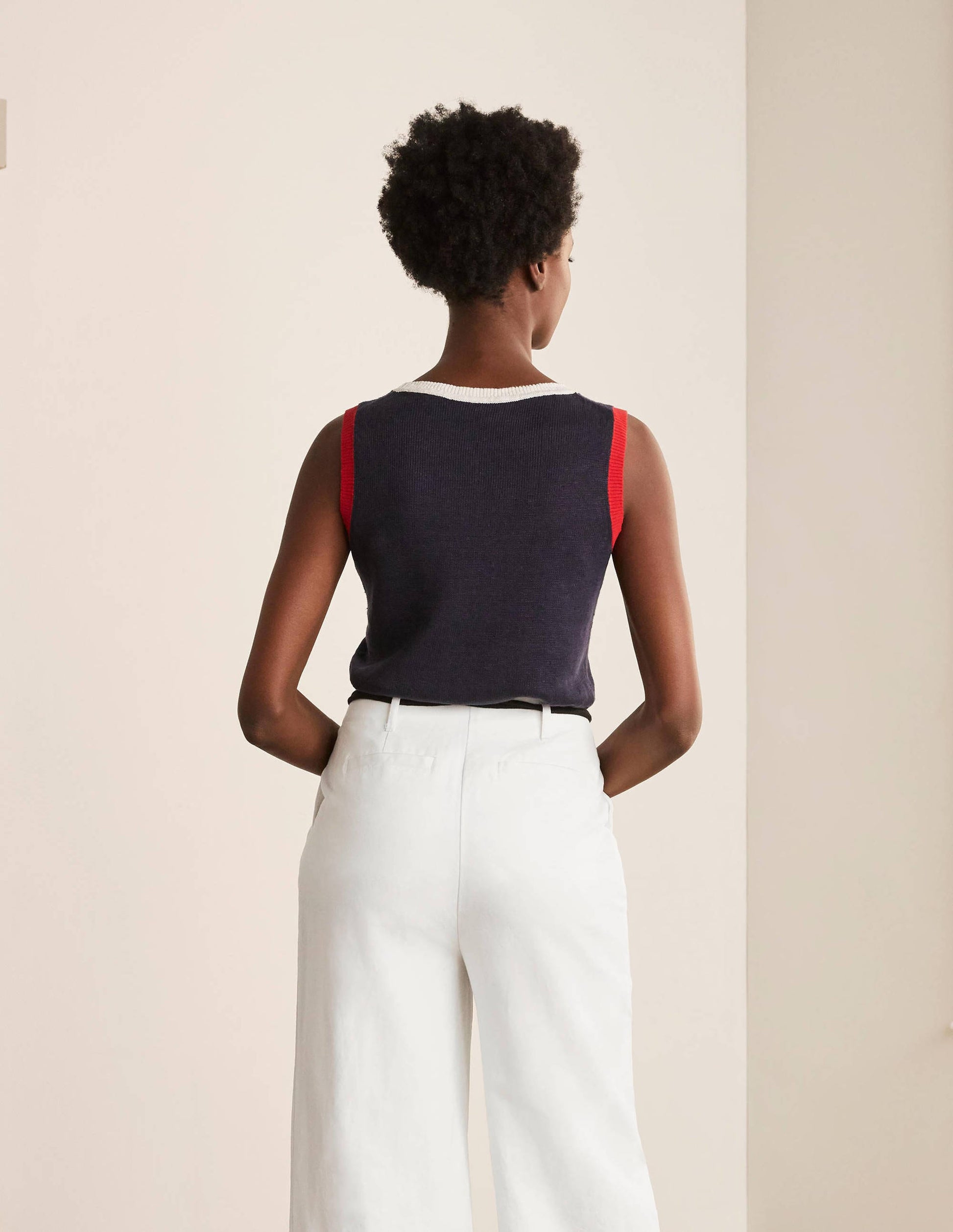 Portree Belted Trousers-White-2