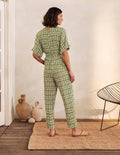 Alice Wrap Jumpsuit-Pea Pineapple Geo