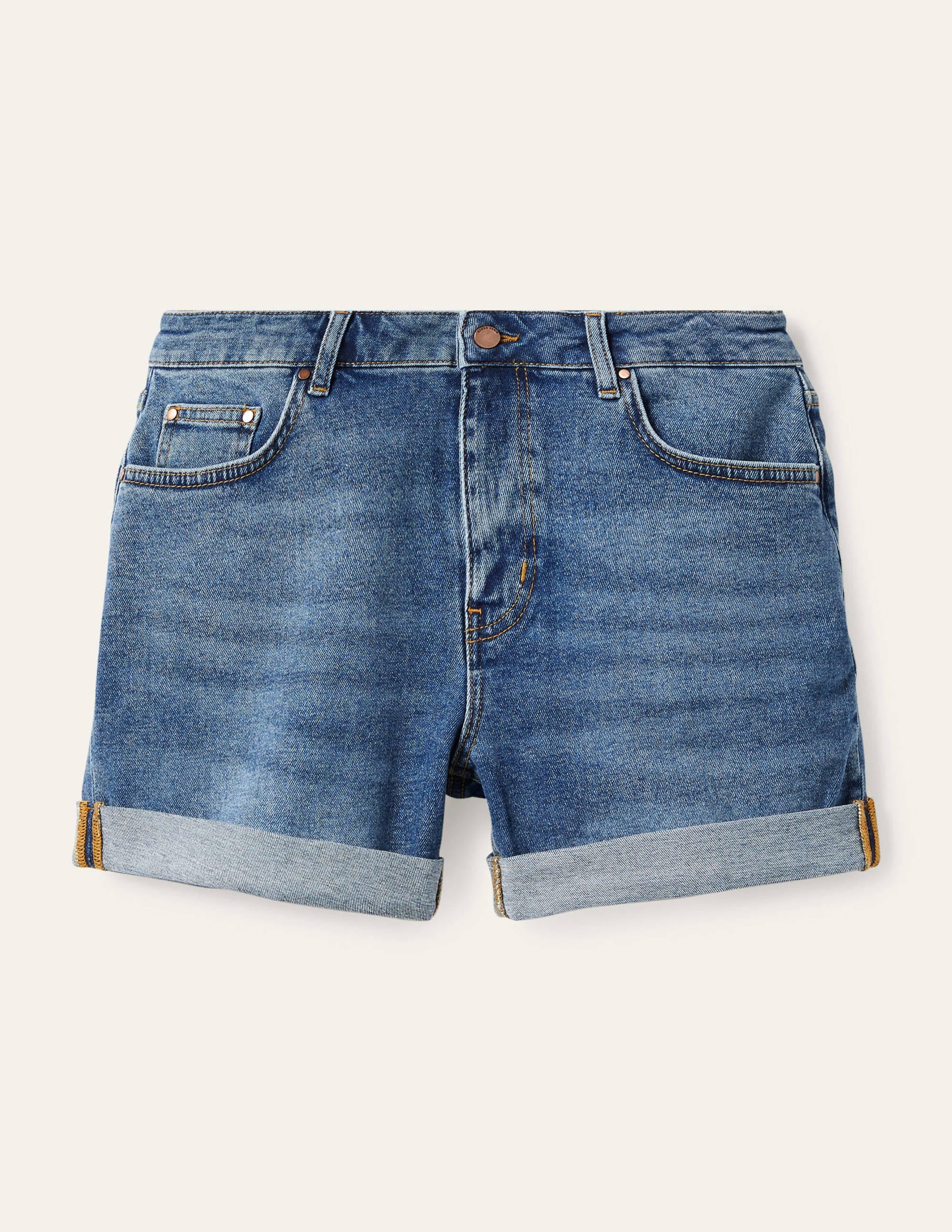 Devon Shorts-Mid Vintage Denim - Image 6