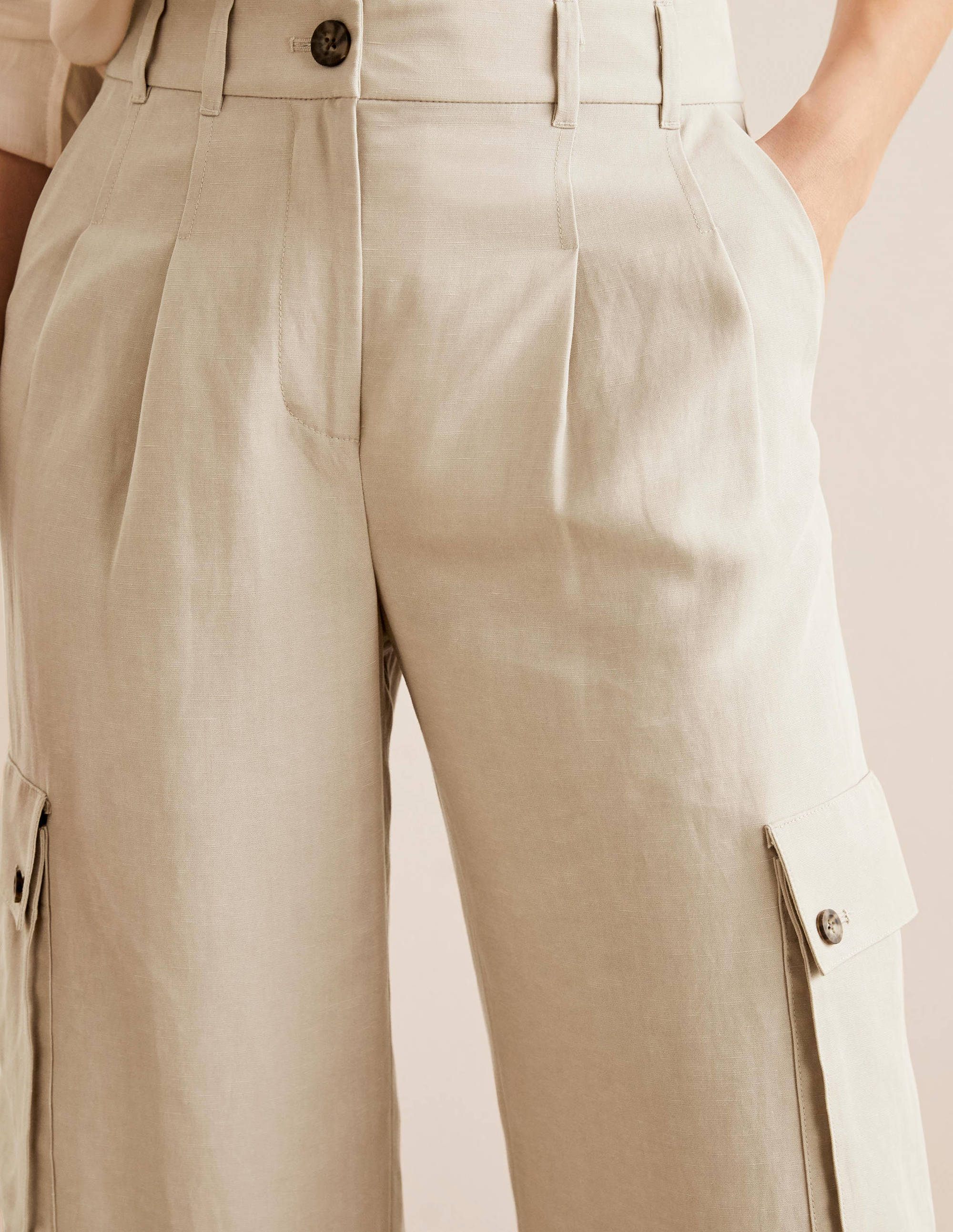 Ailesbury Cargo Trousers-Sand - Image 3