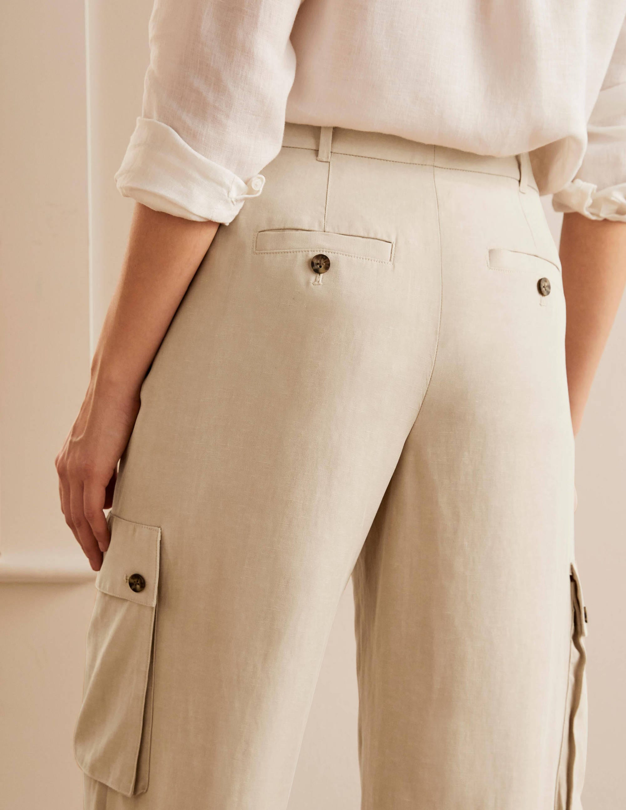 Ailesbury Cargo Trousers-Sand - Image 4
