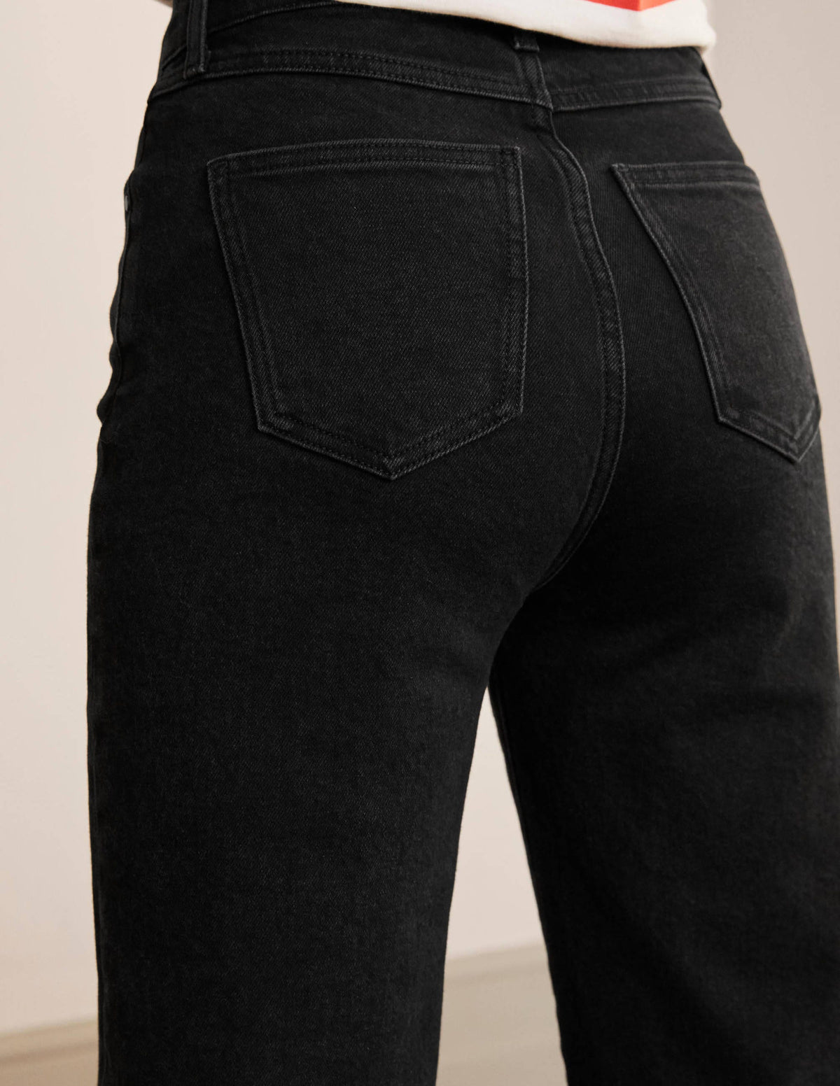 Relaxed Wide Leg Jean-Black - Image 4