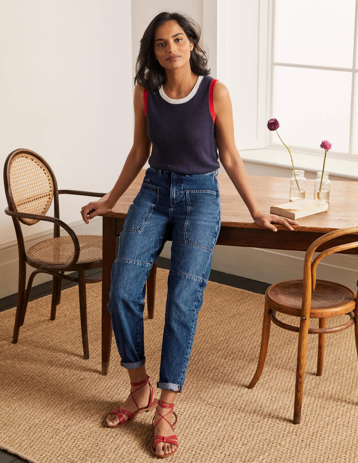 Big Pocket Balloon Jeans-Mid Vintage - Image 5