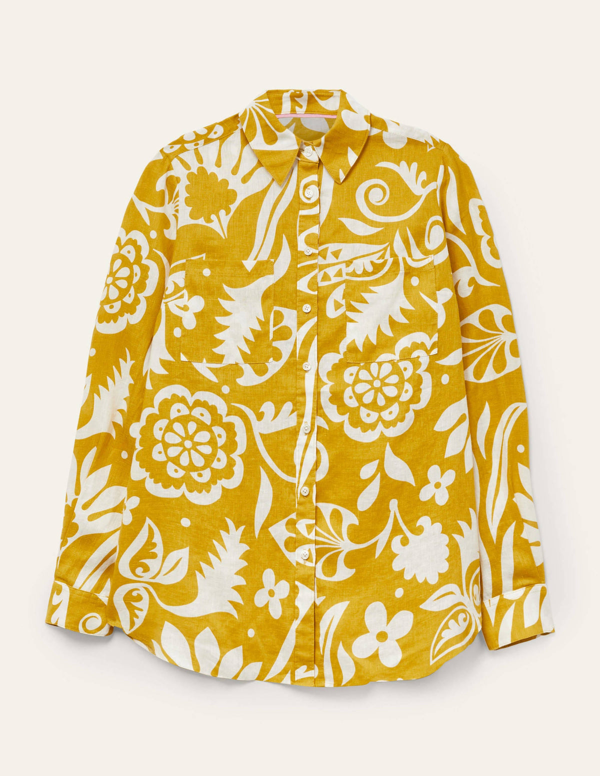 Linen Shirt-Chartreuse, Garden Tropic - Image 6