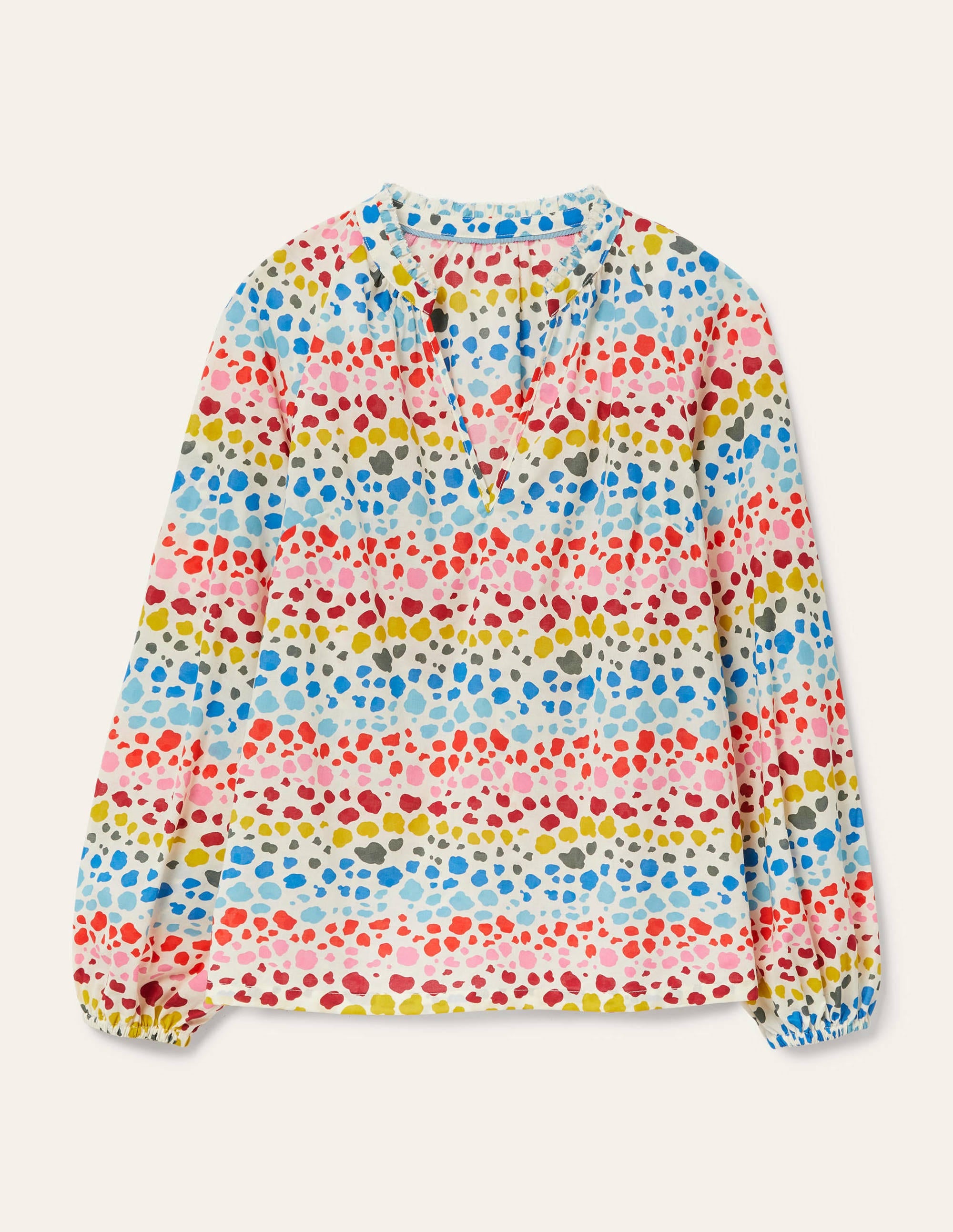 Heather Top-Ivory, Multi Rainbow Leopard - Image 5