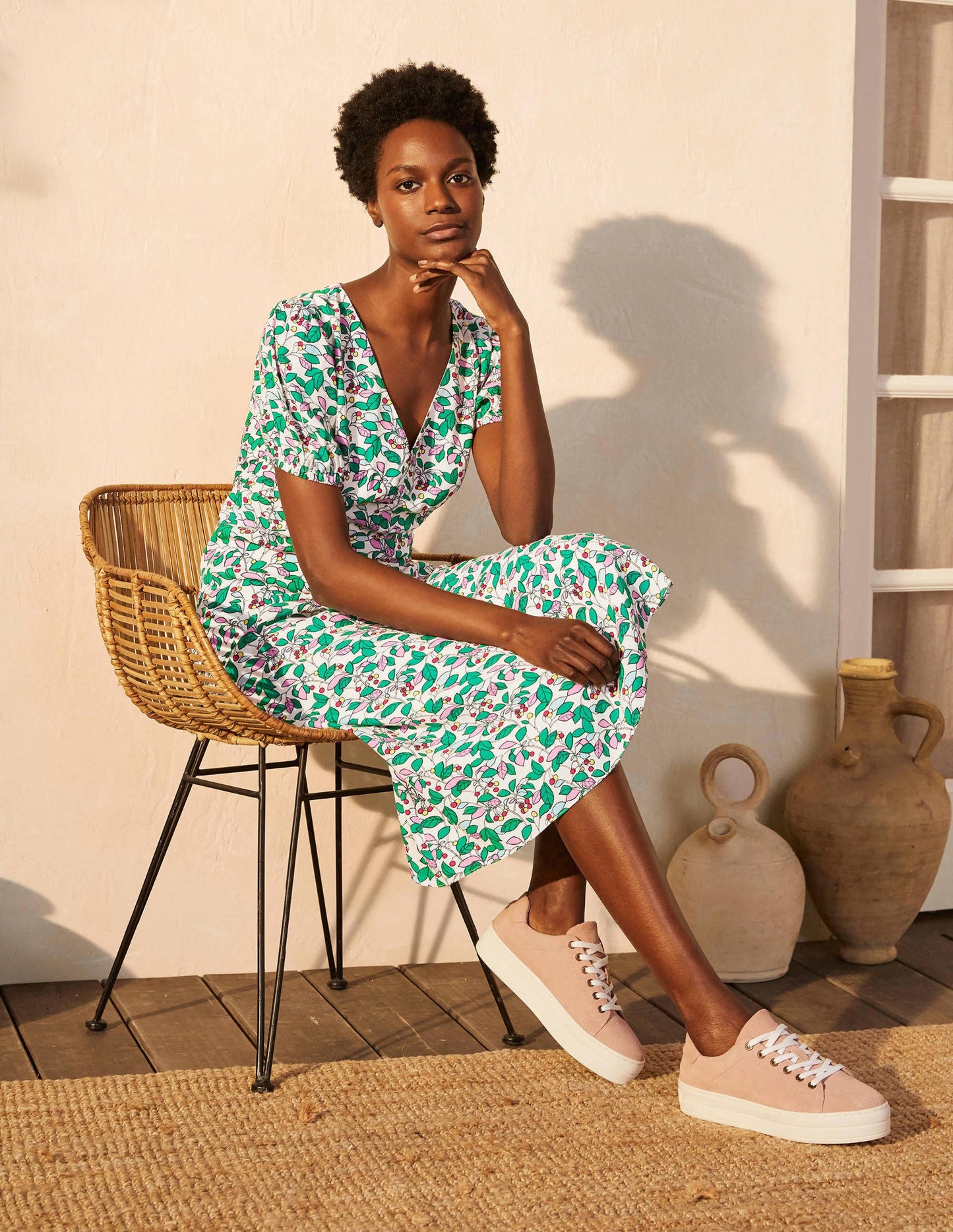 Tessa Midi Dress-Ivory, Orchard