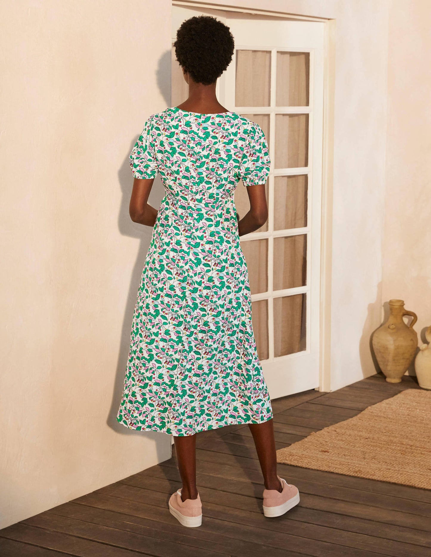 Tessa Midi Dress-Ivory, Orchard