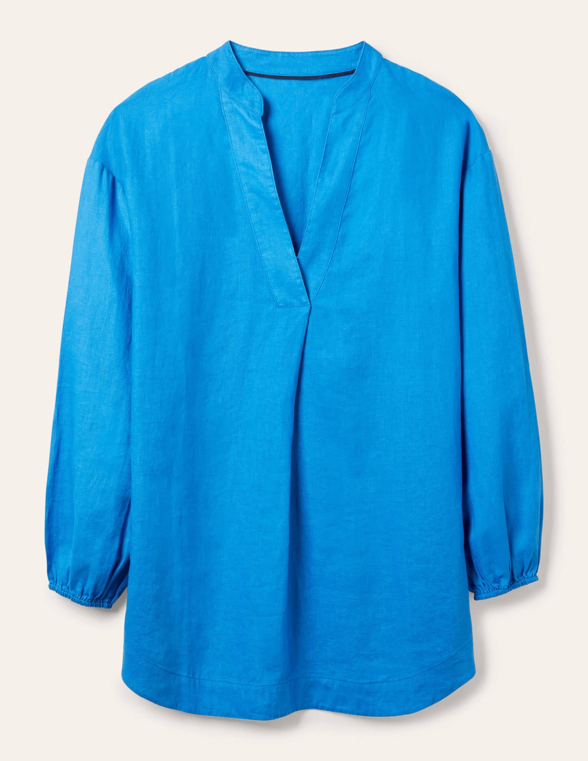 Hannah Linen Shirt-Moroccan Blue - Image 5