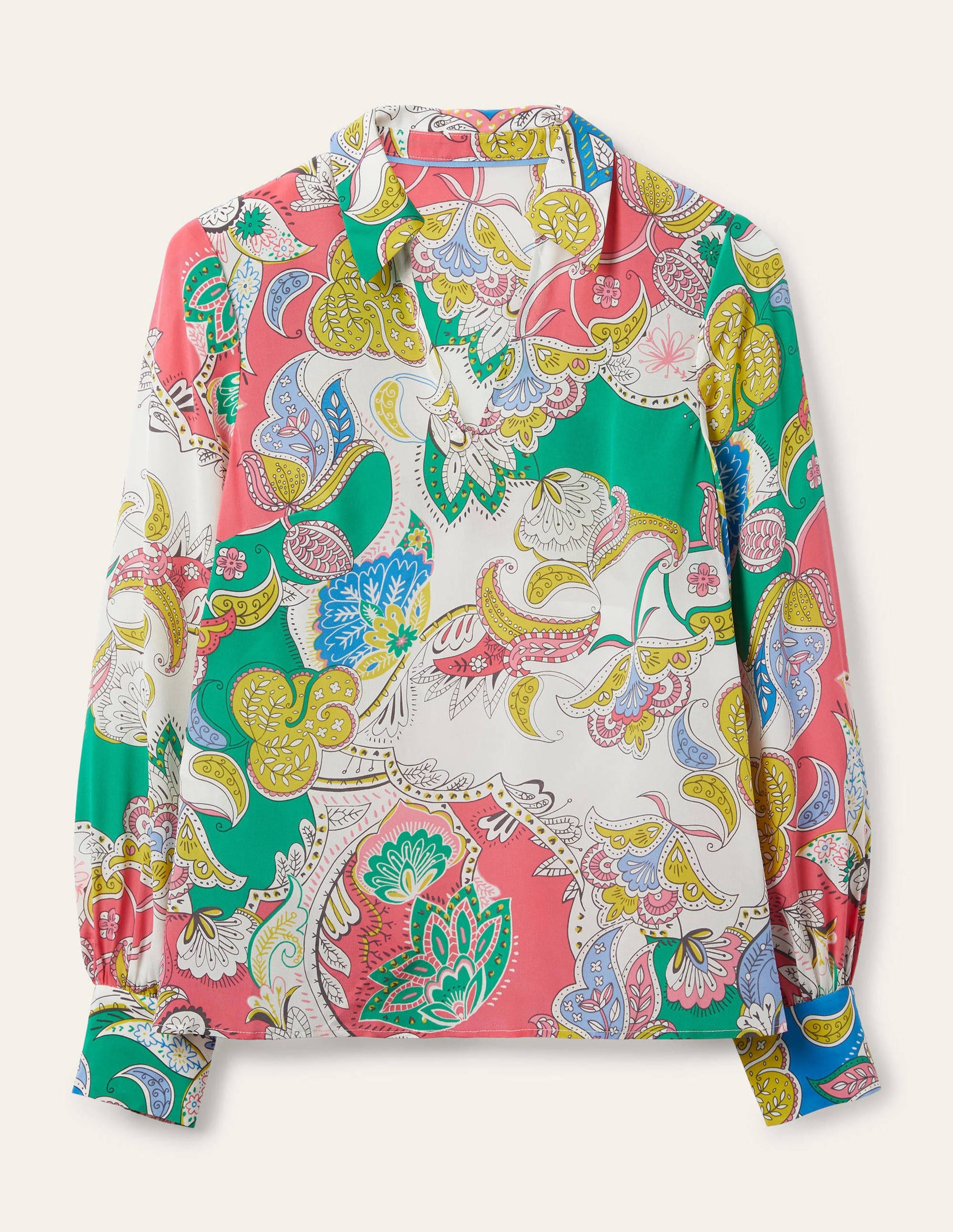 Lilian Silk Blouse-Azalea, Enchanted Amour-6