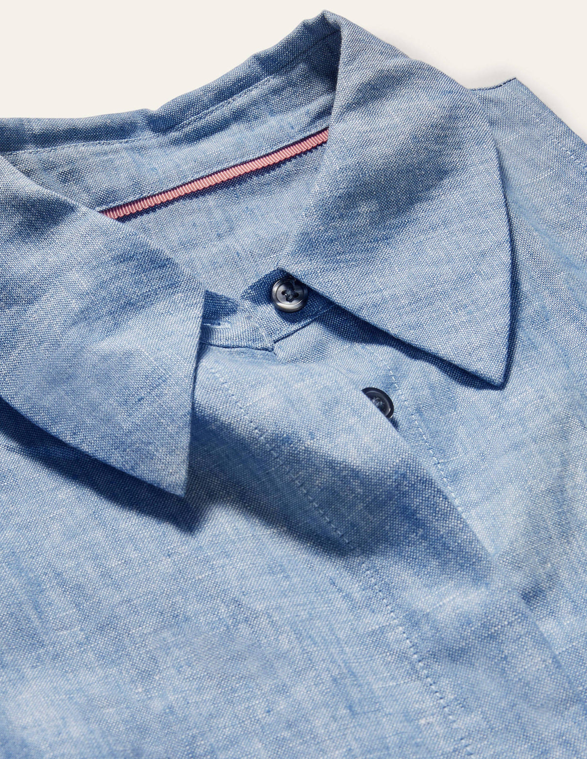 Kate Linen Shirt Dress-Chambray - Image 5