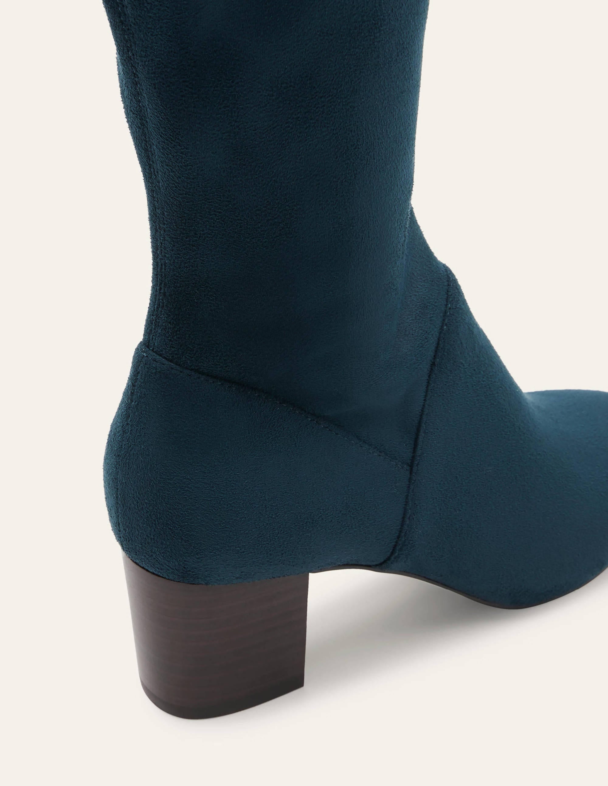 Round Toe Stretch Boots-Seaweed - Image 4