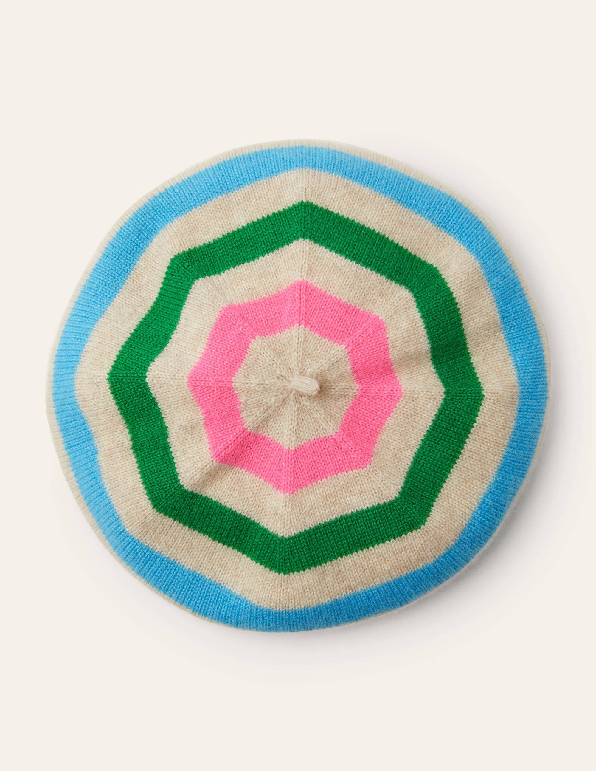 Cashmere Beret-Multi Stripe - Image 1