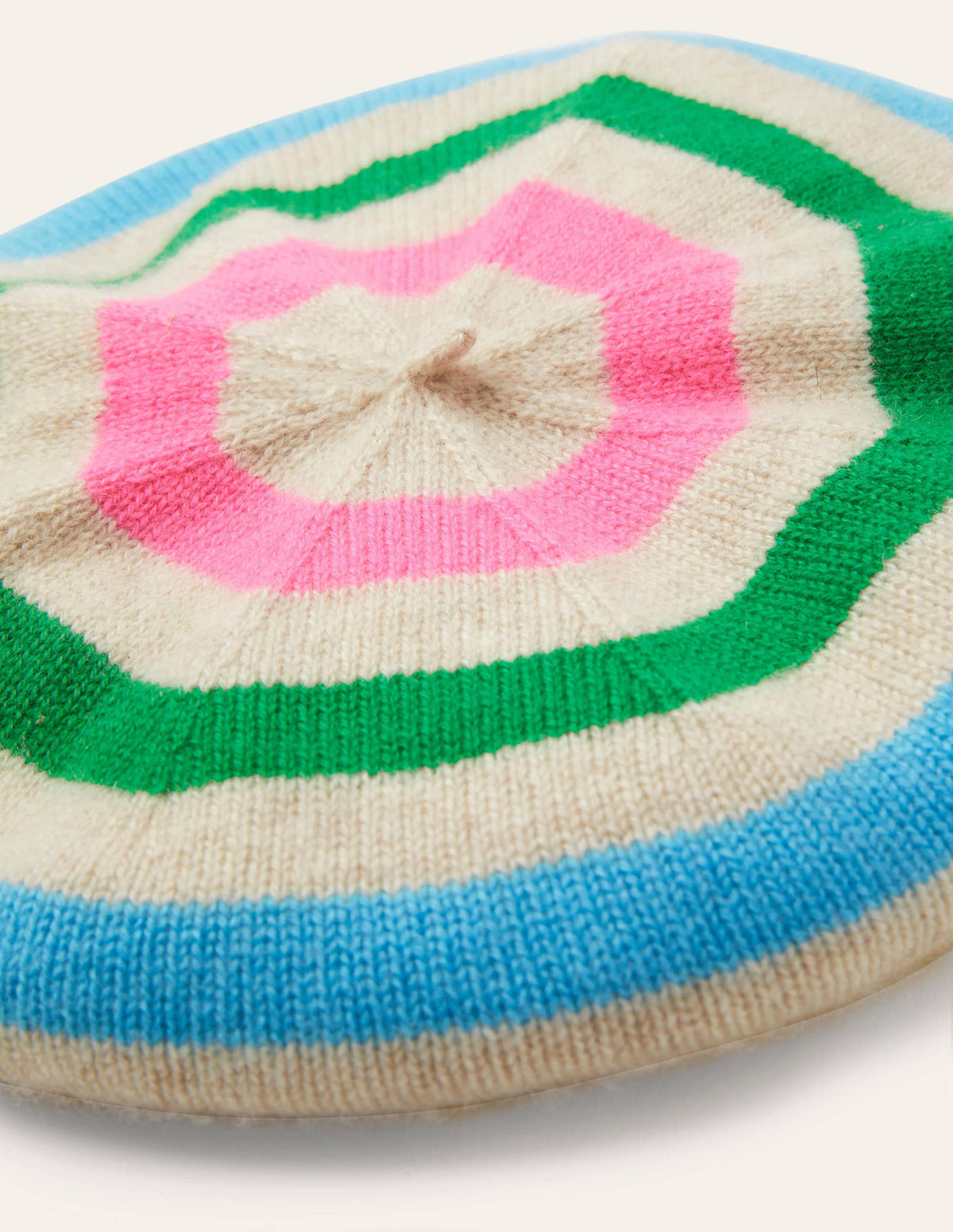 Cashmere Beret-Multi Stripe - Image 2