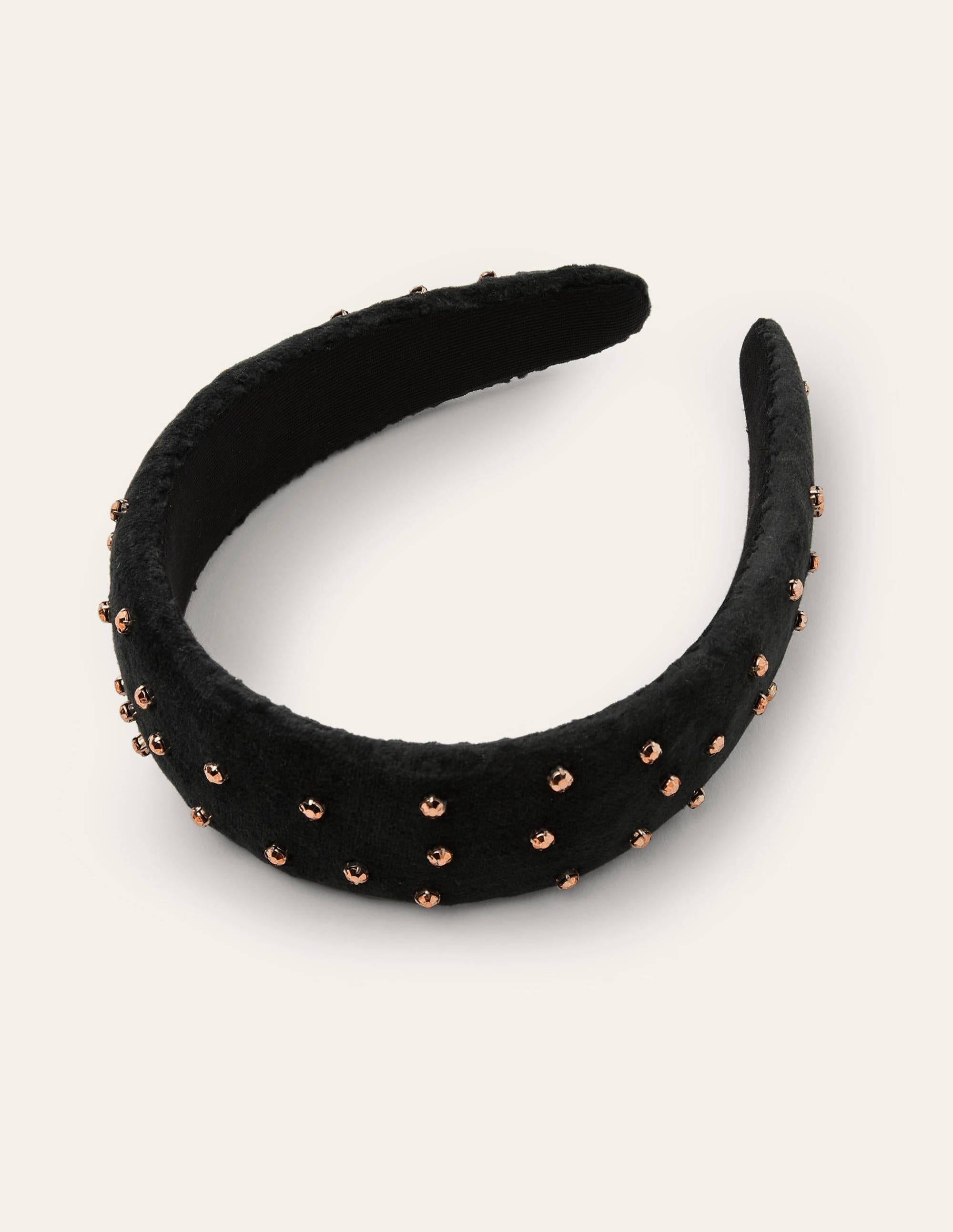 Jewelled Headband-Black/Gold Jewels - Image 3