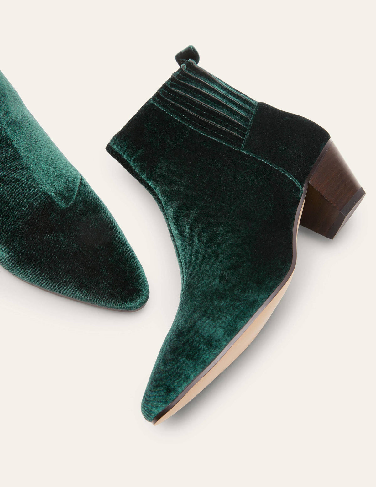 Western Ankle Boots-Midnight Garden Velvet-3