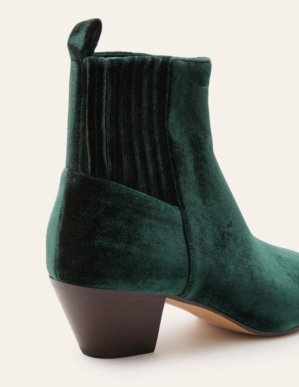 Western Ankle Boots-Midnight Garden Velvet-4