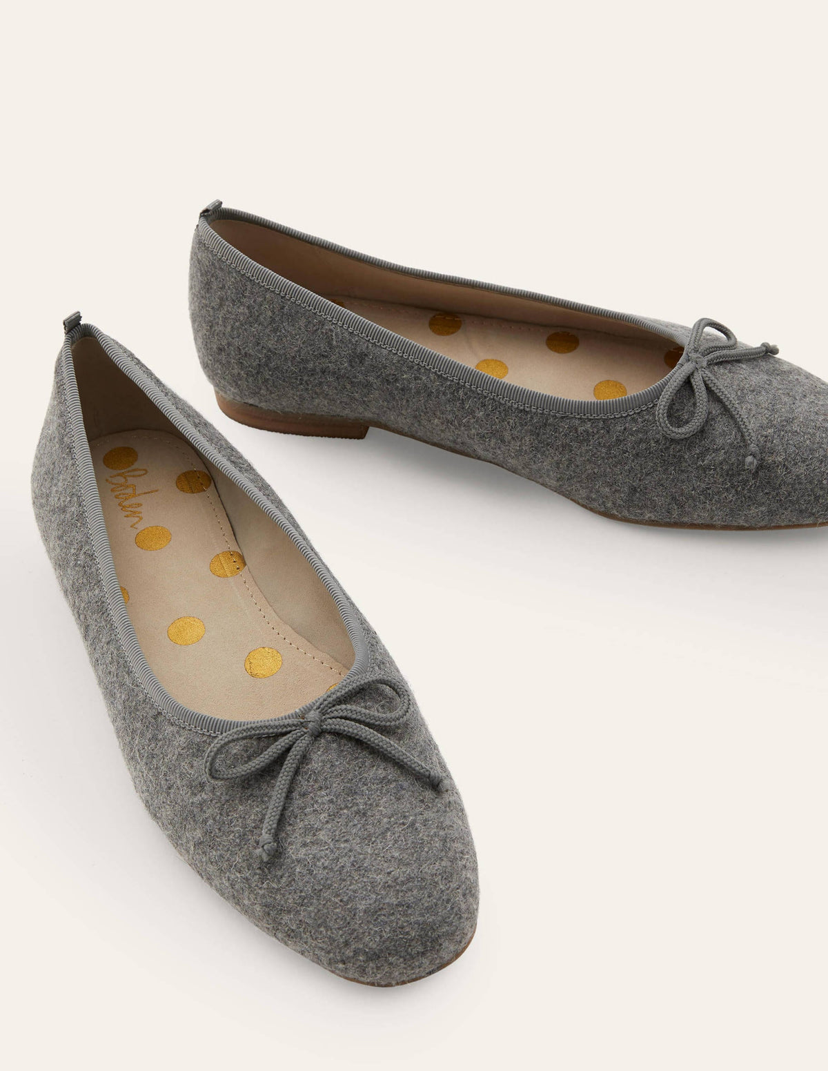 High Cut Ballerinas-Grey Marl - Image 3