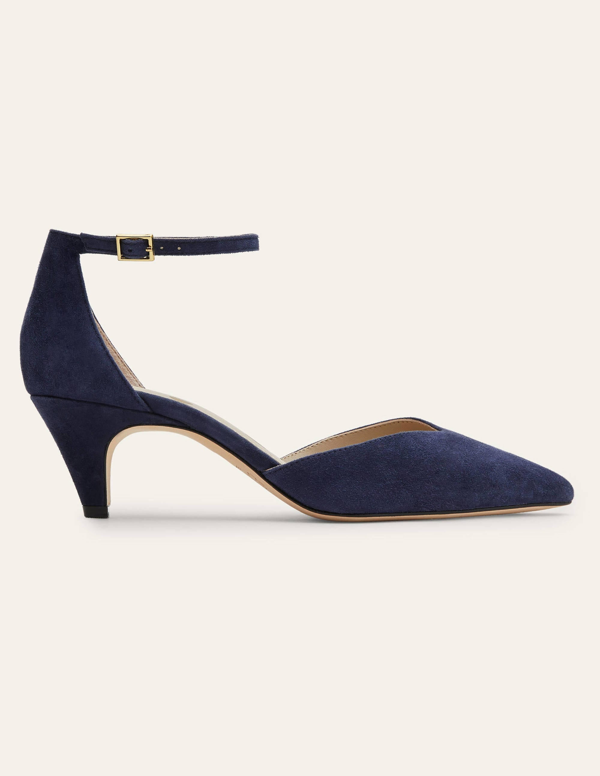 Ankle Strap Heels-Navy - Image 2