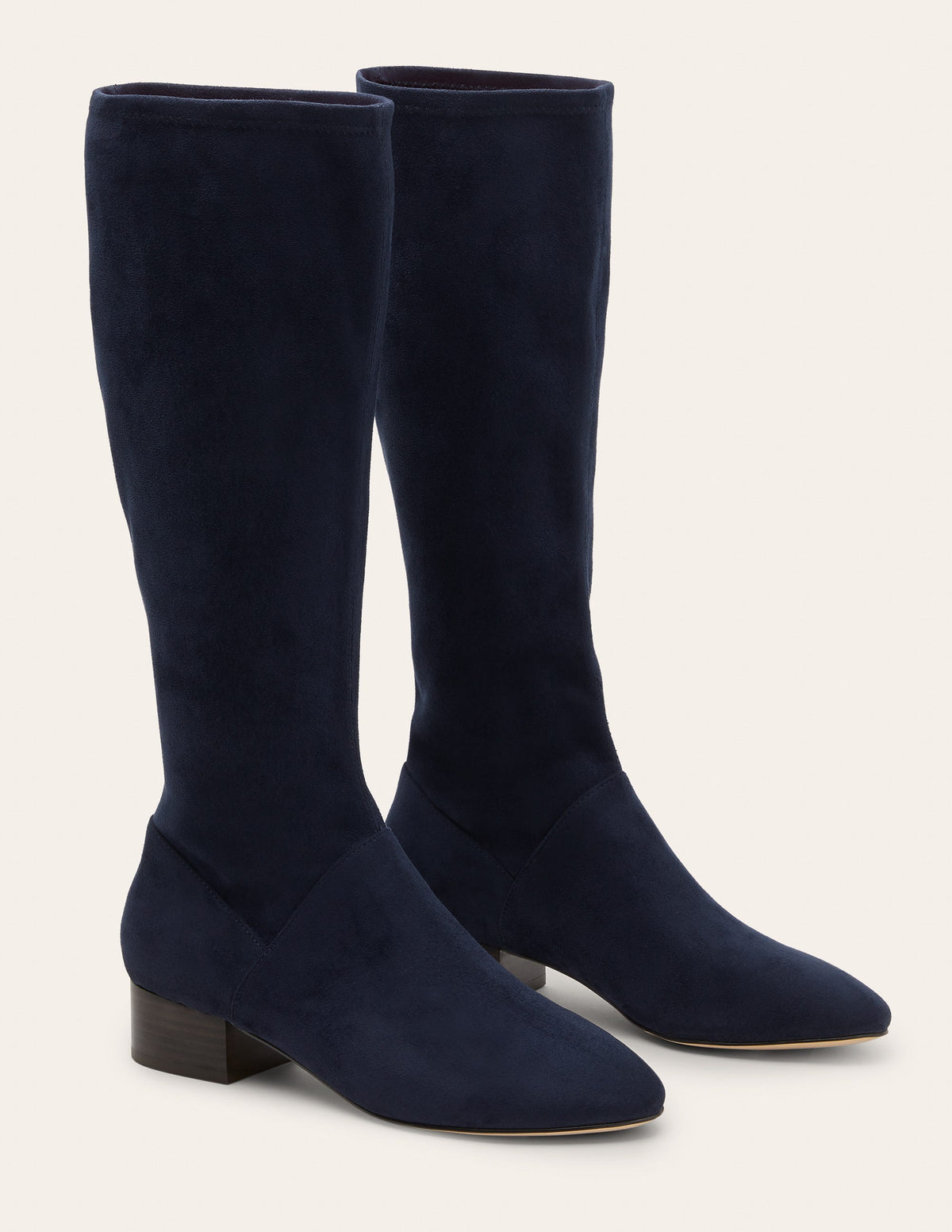 Flat Stretch Boots-Navy - Image 2