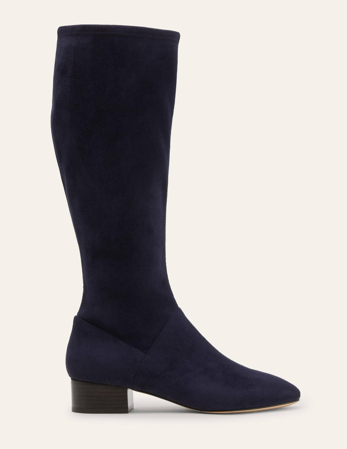 Flat Stretch Boots-Navy-4