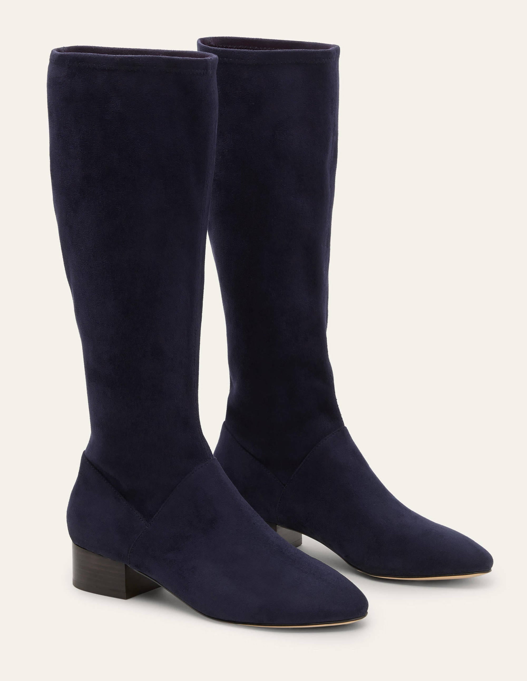 Flat Stretch Boots-Navy - Image 5