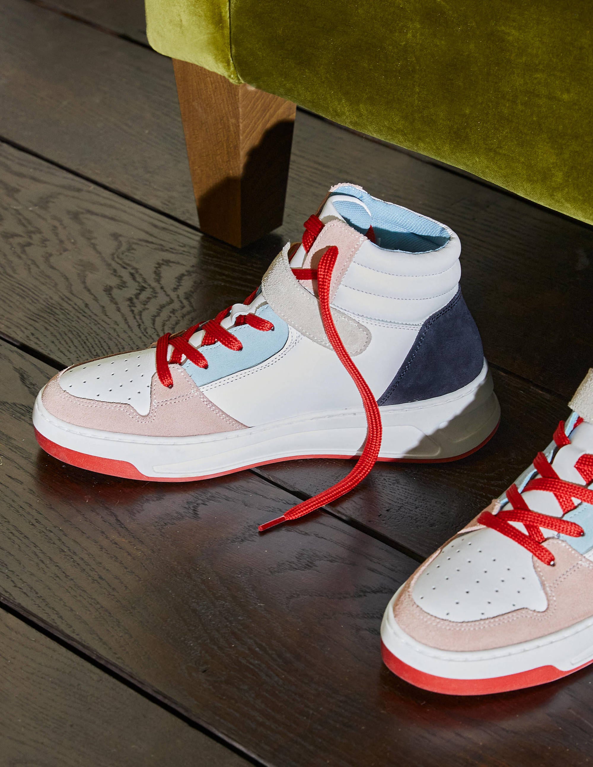 Heather High Top Trainers-Multi - Image 1