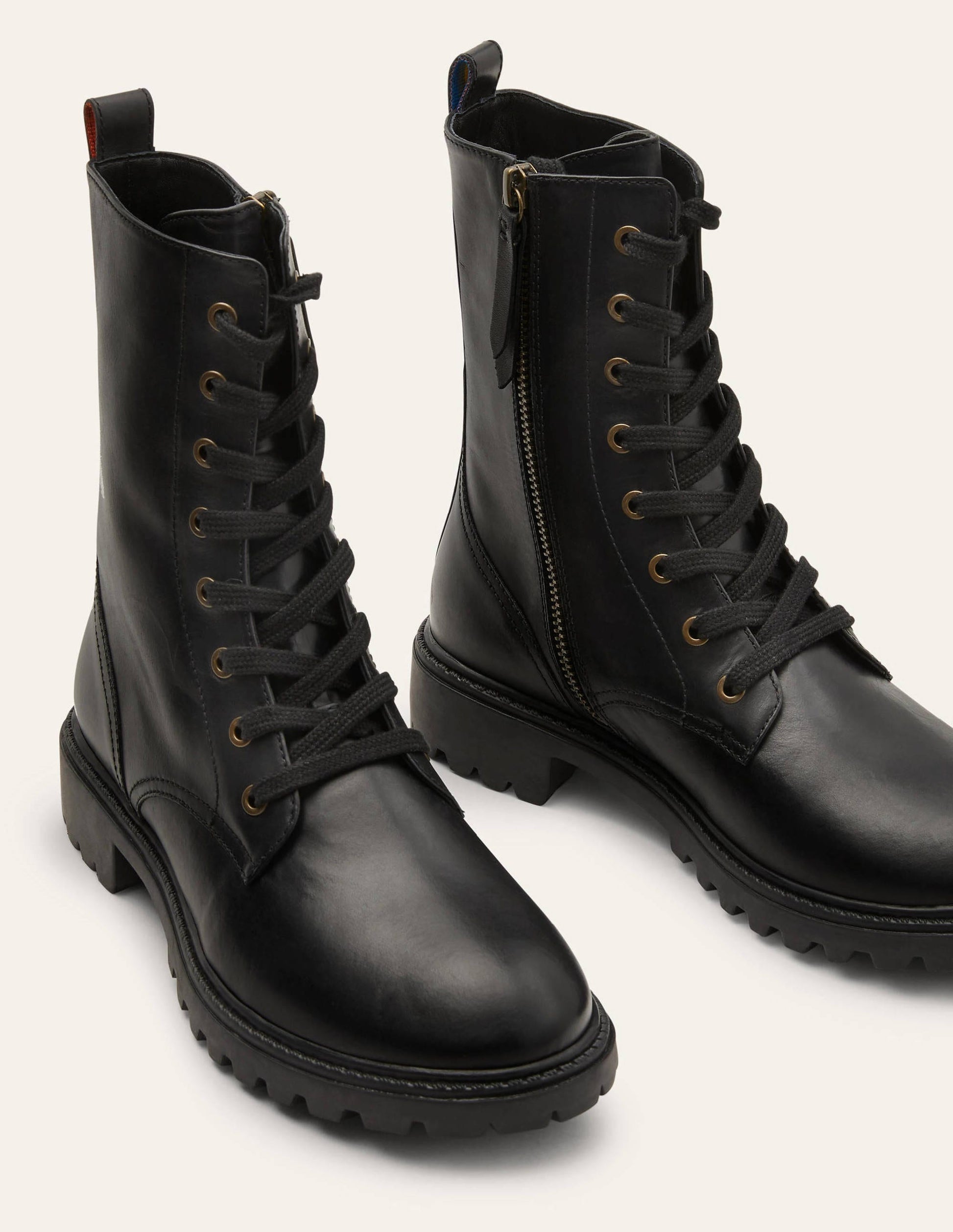 Lace-up Boots-Black-3