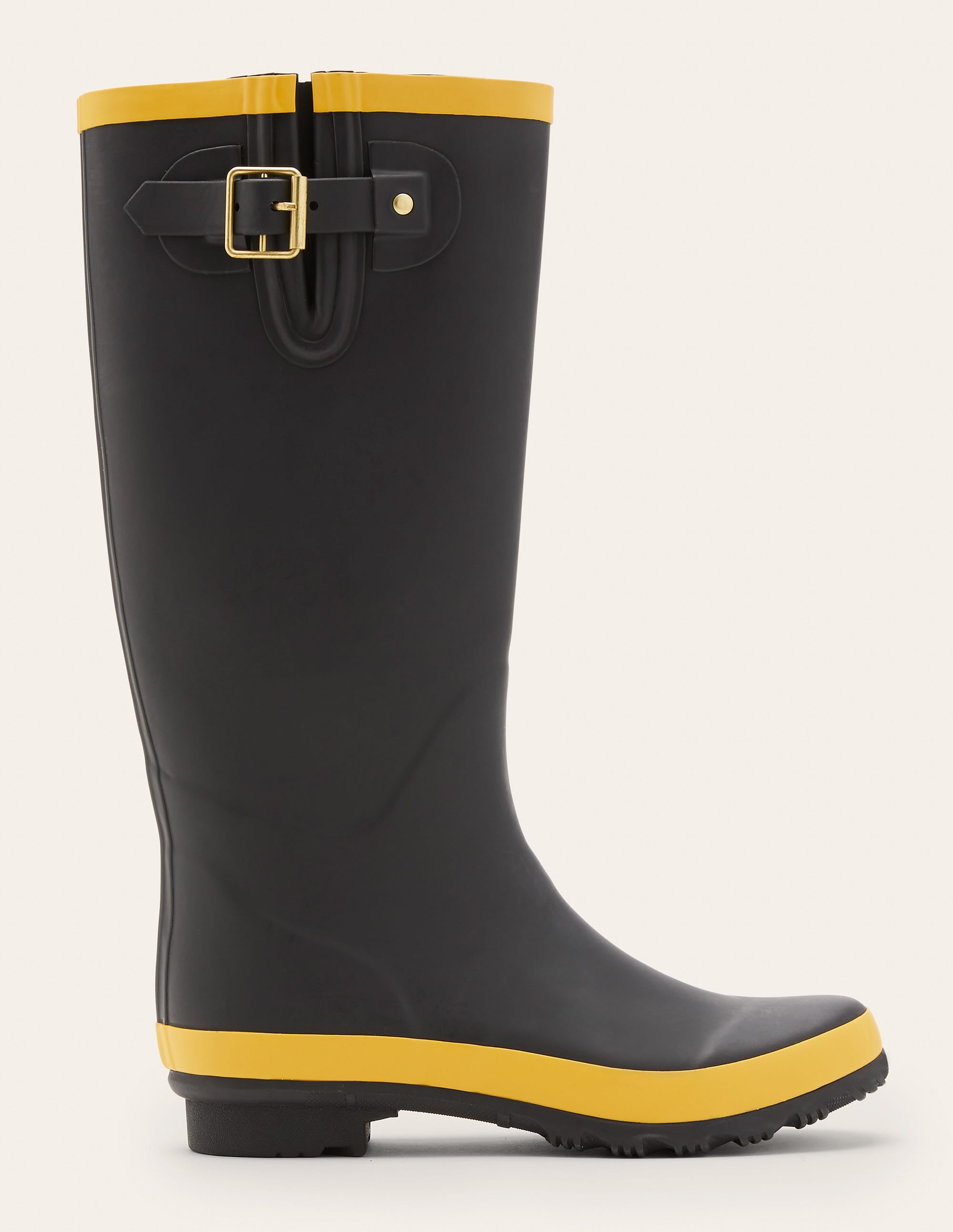 Wellington Boots-Black/Honey Gold - Image 1