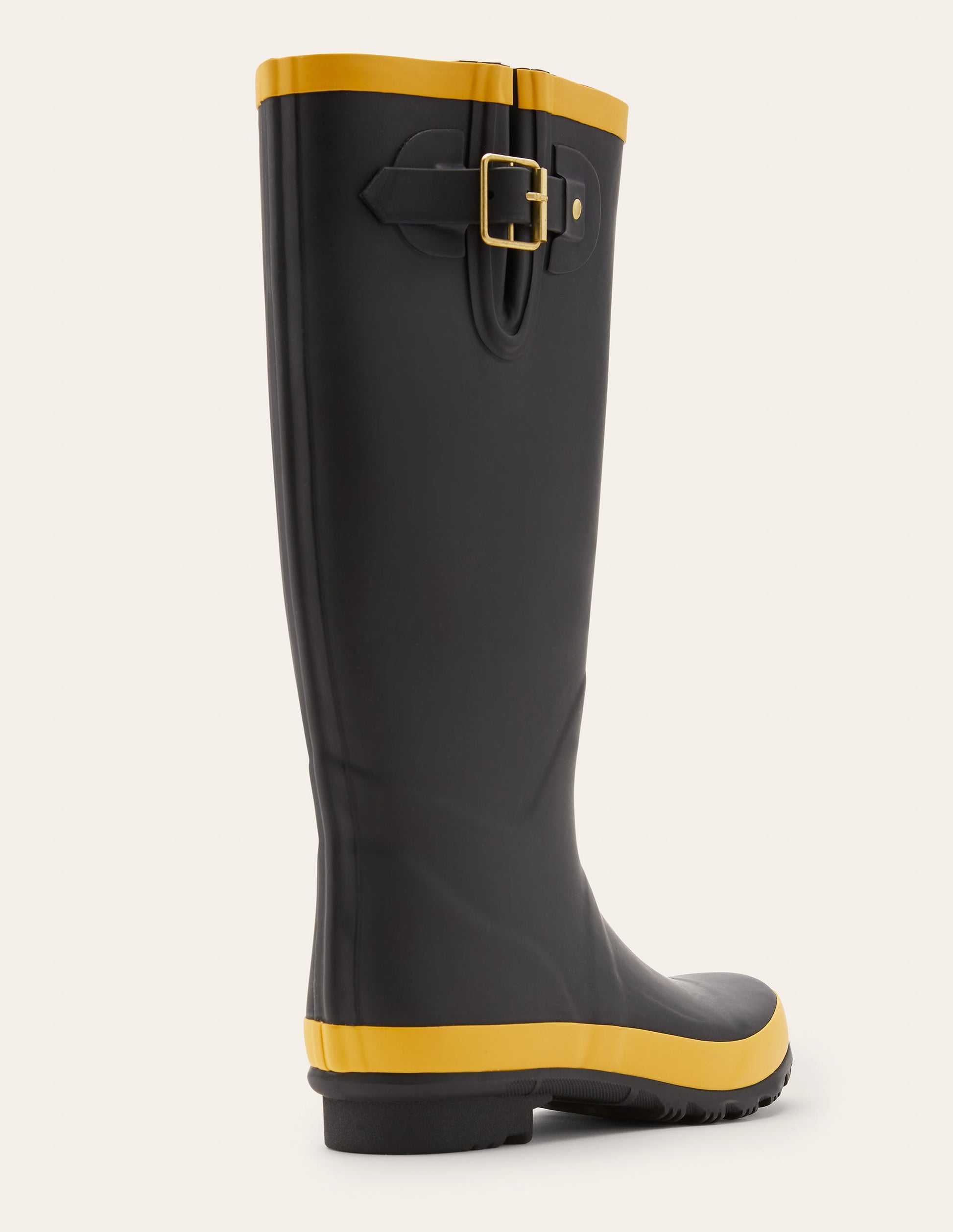 Wellington Boots-Black/Honey Gold-3