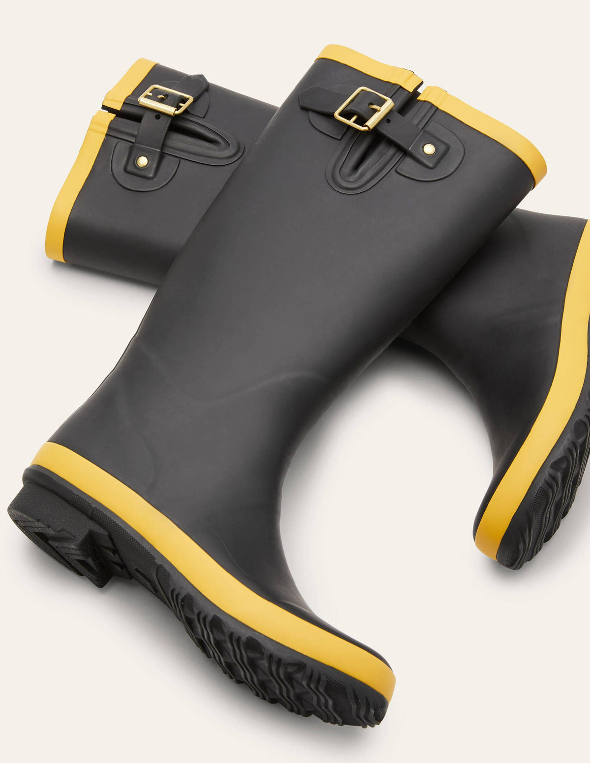 Wellington Boots-Black/Honey Gold - Image 5