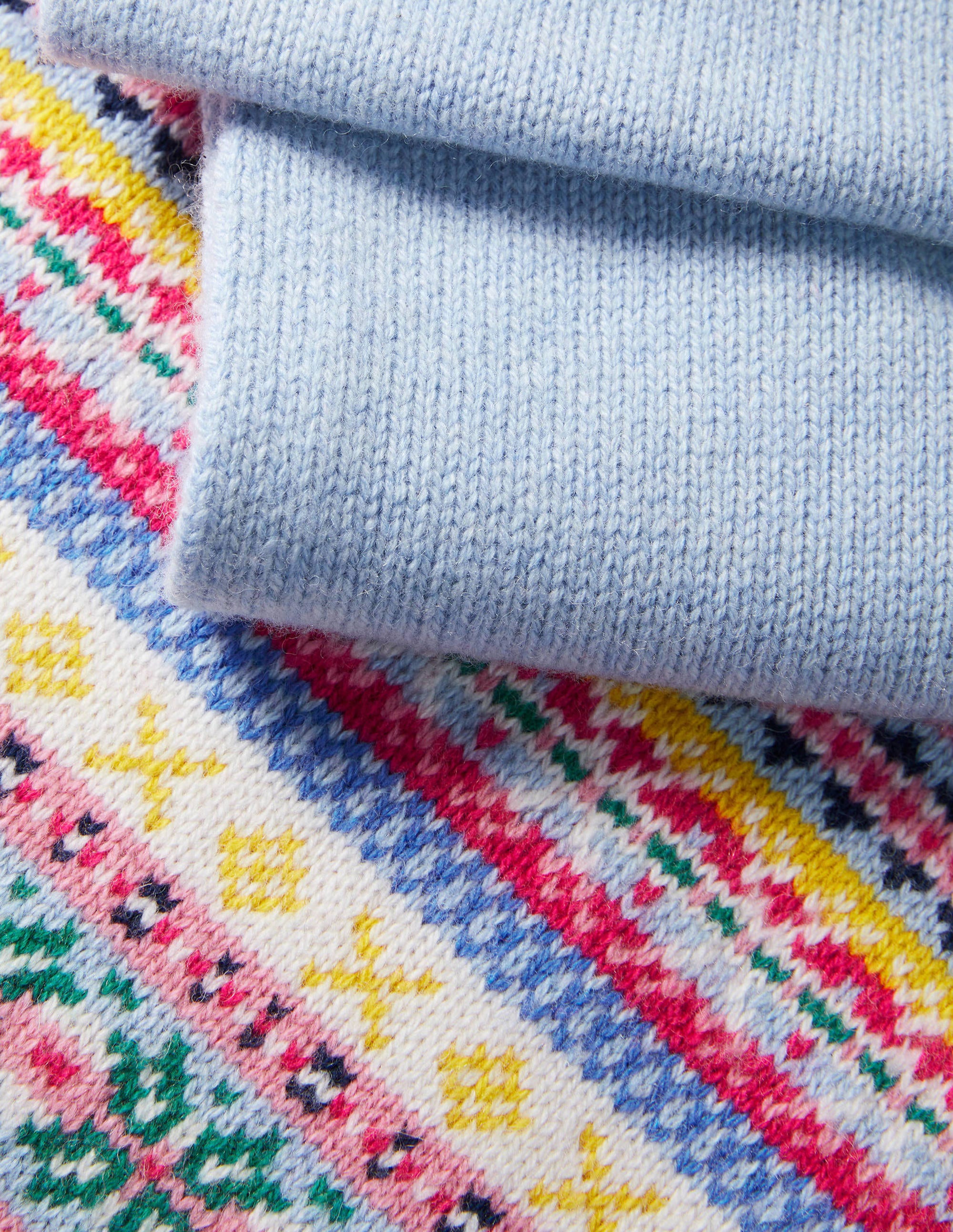 Fair Isle Scarf-Frost - Image 2