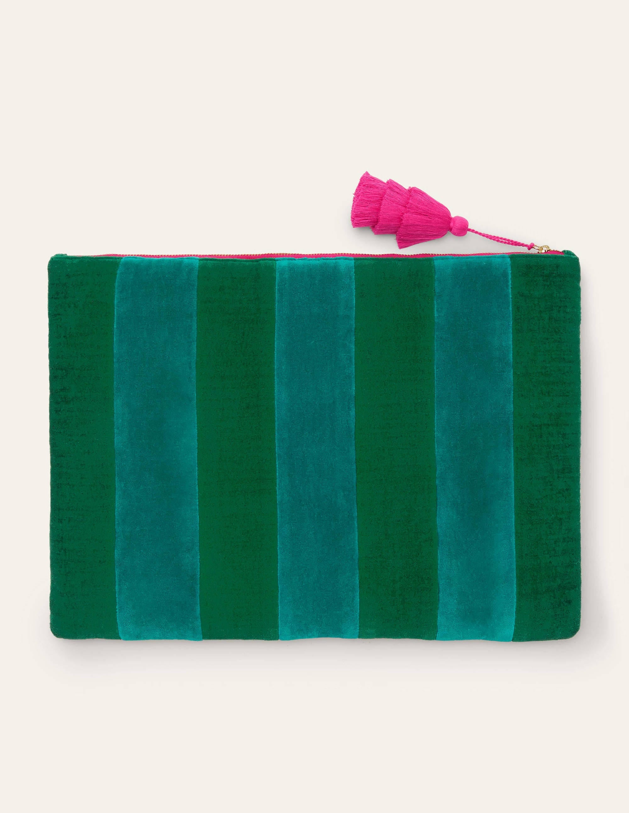 Velvet Laptop Pouch-Sail/Forest - Image 3
