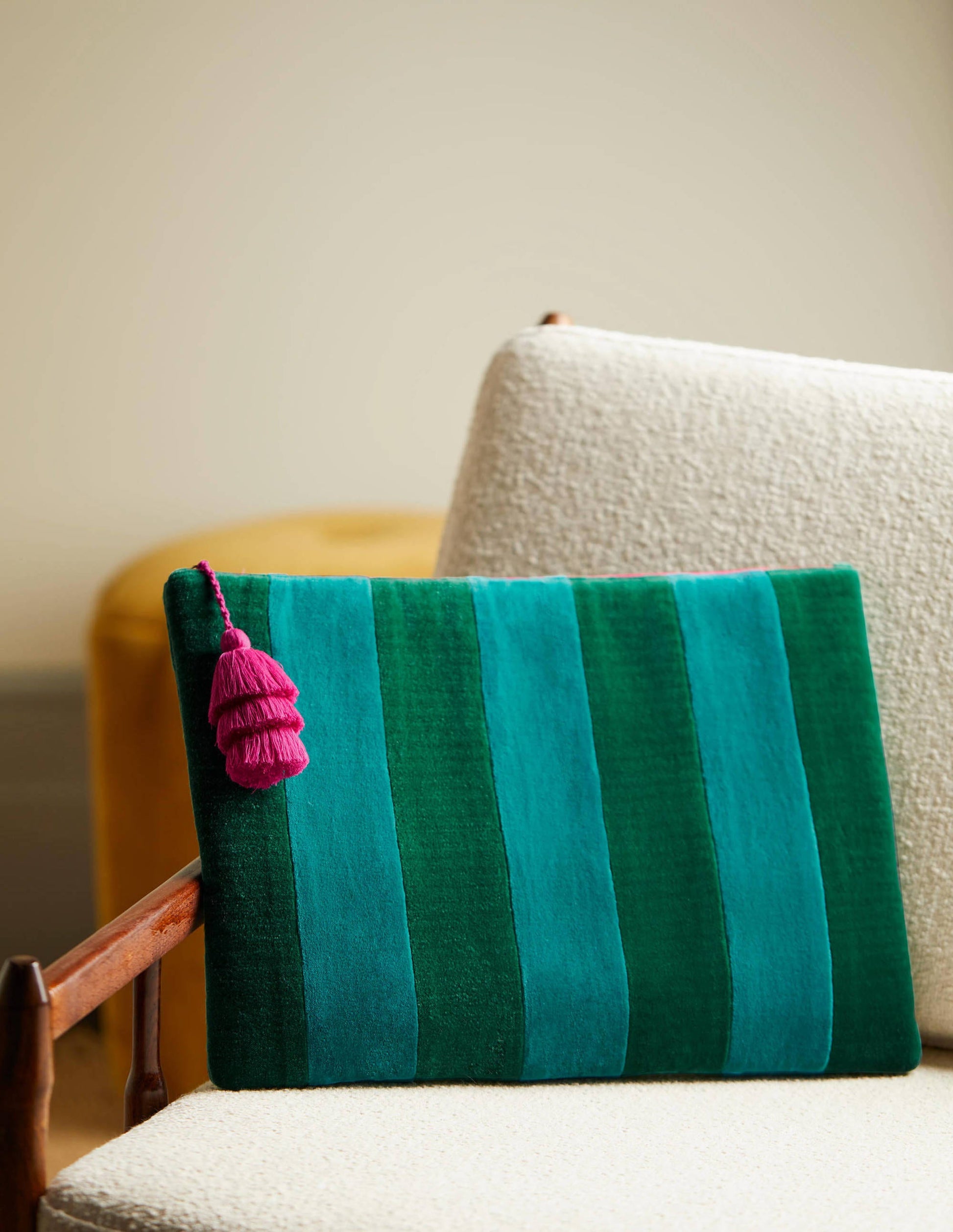 Velvet Laptop Pouch-Sail/Forest-1