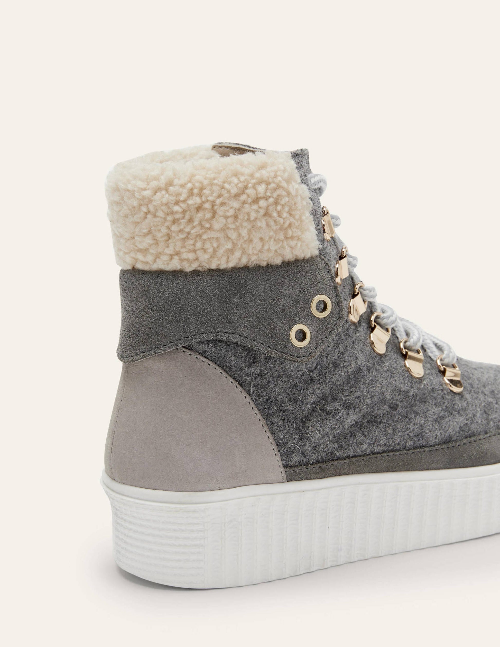 Laura Trend Hiking Boots-Grey Marl-3
