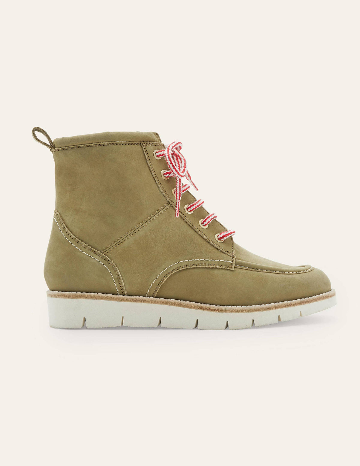 Seam Detail Lace-up Boots-Ground Ginger-2