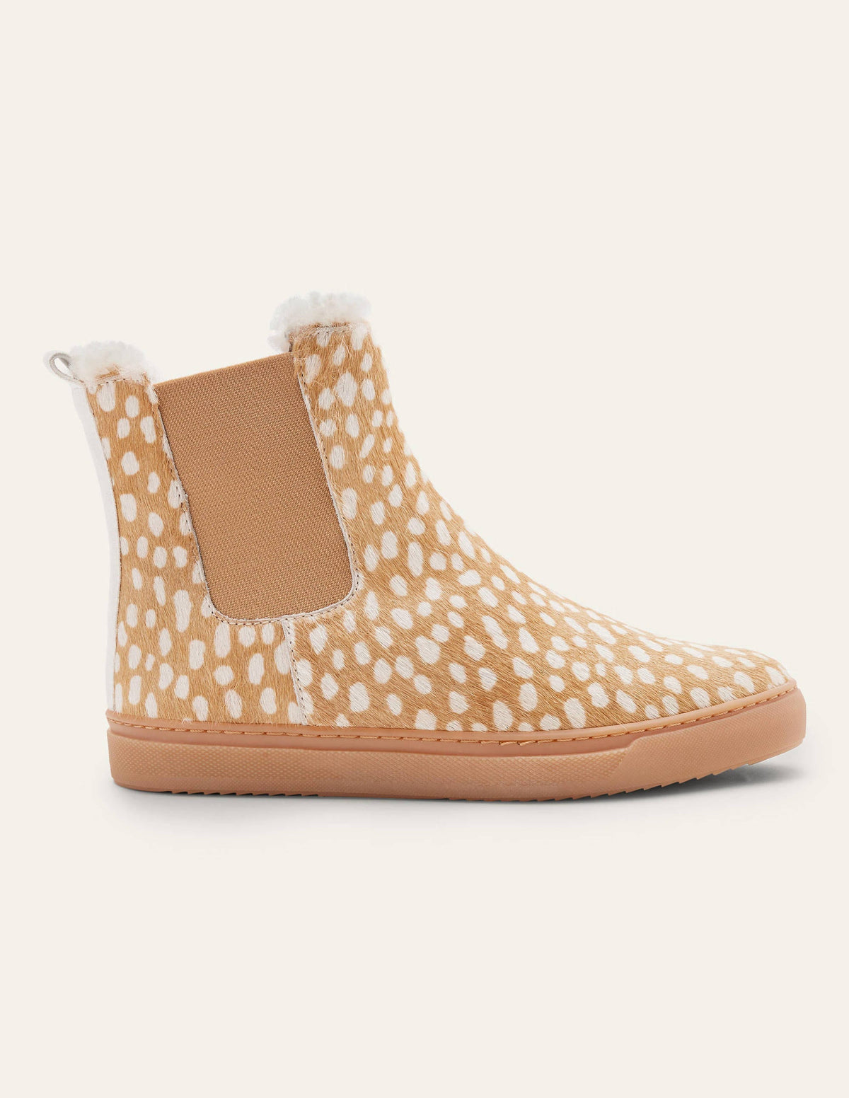 Shearling Chelsea Boots-Deer-2