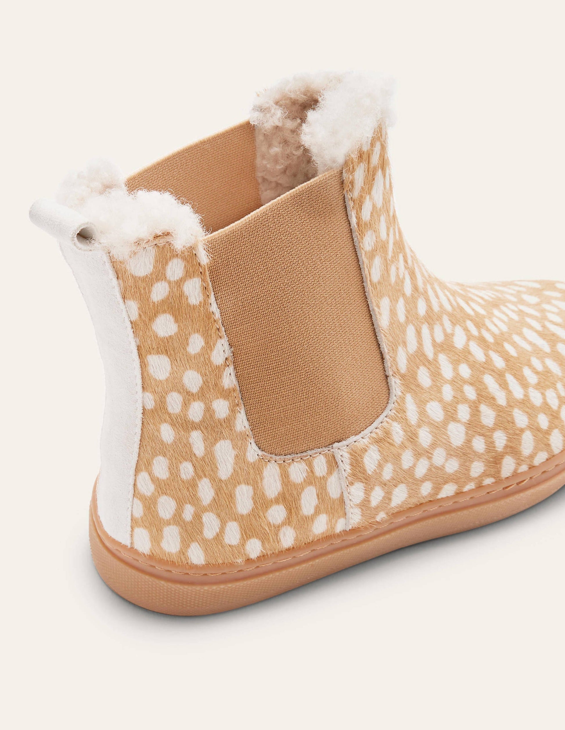 Shearling Chelsea Boots-Deer-4