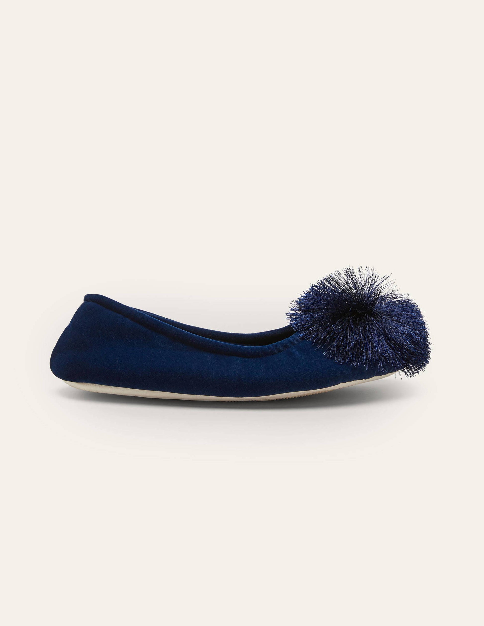 Pompom Slipper-Navy-2
