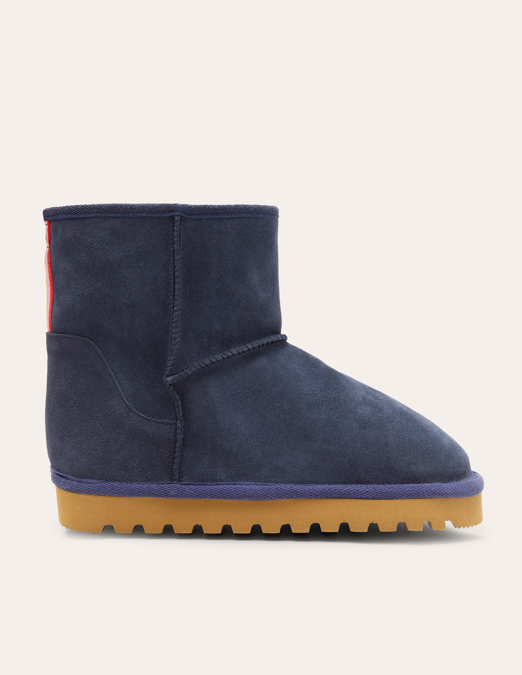 Borg Lined Boots-Navy - Image 2