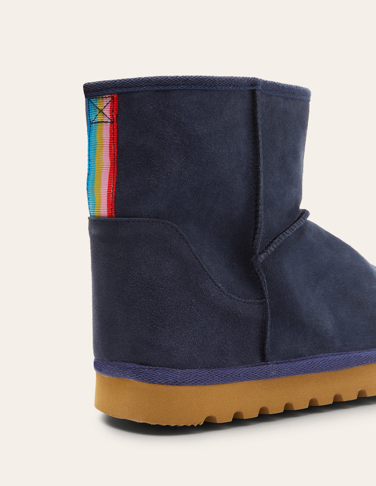 Borg Lined Boots-Navy - Image 4