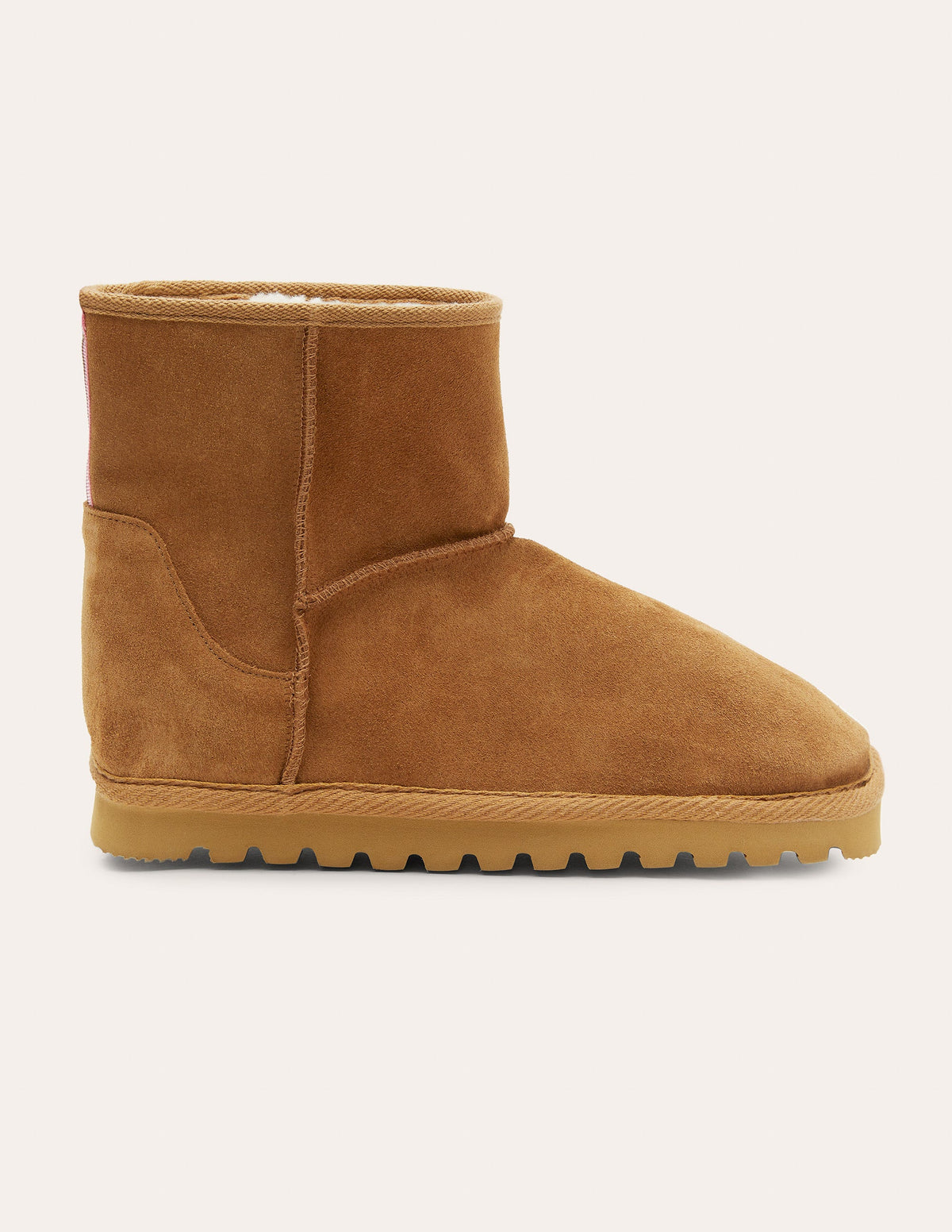Borg Lined Boots-Tan - Image 2