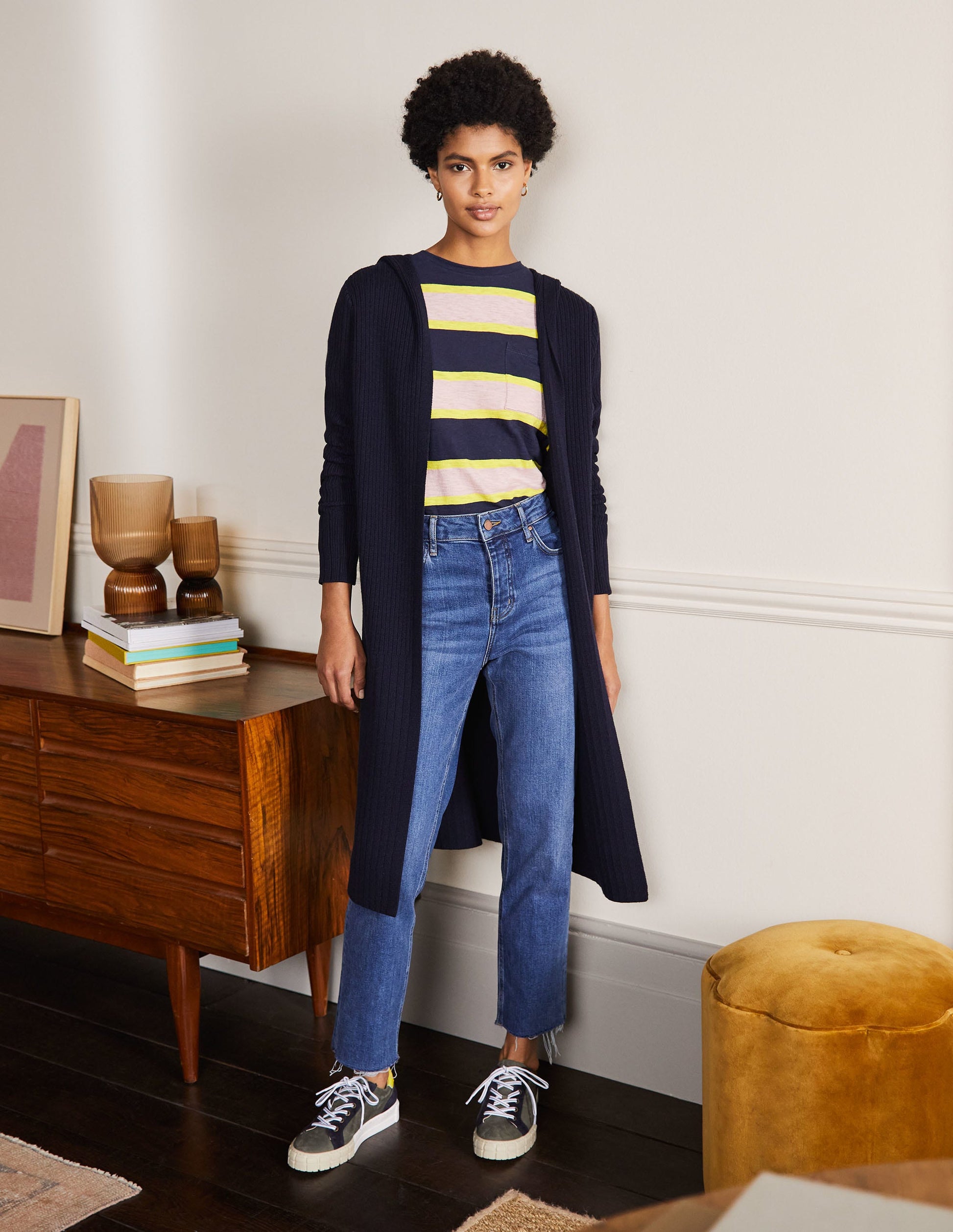 Pippa Layered Sole Trainers-Alder/Navy-3