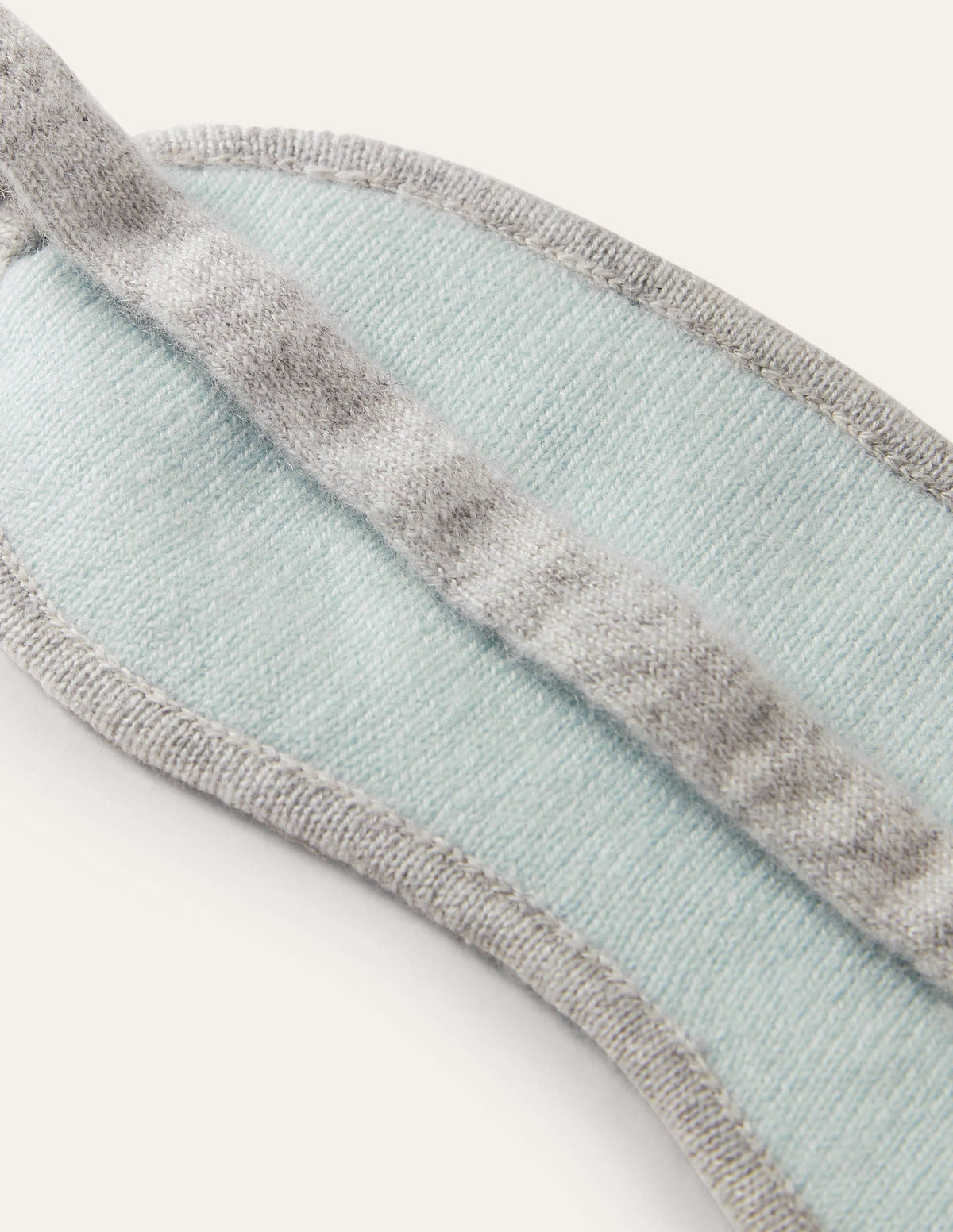 Cashmere Eye Mask-Grey Marl/Fresh Water - Image 2