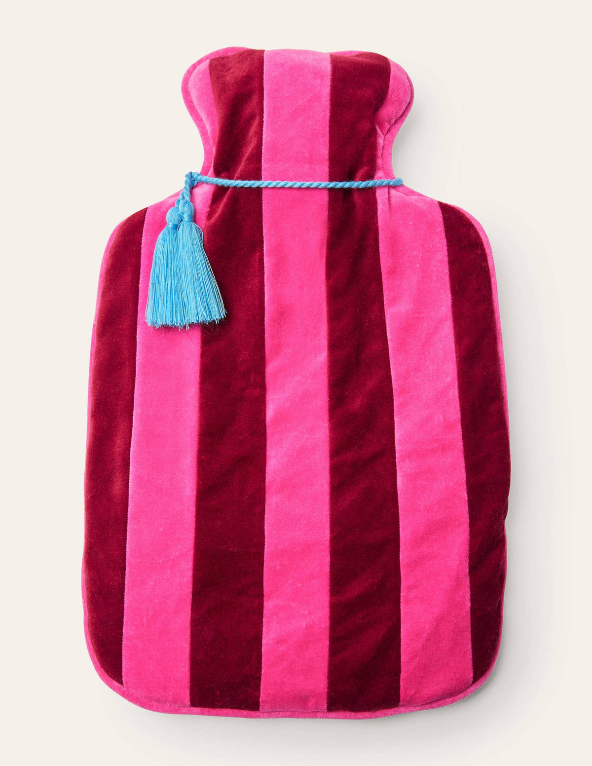 Velvet Hot Water Bottle-Festival Pink/Wine-1