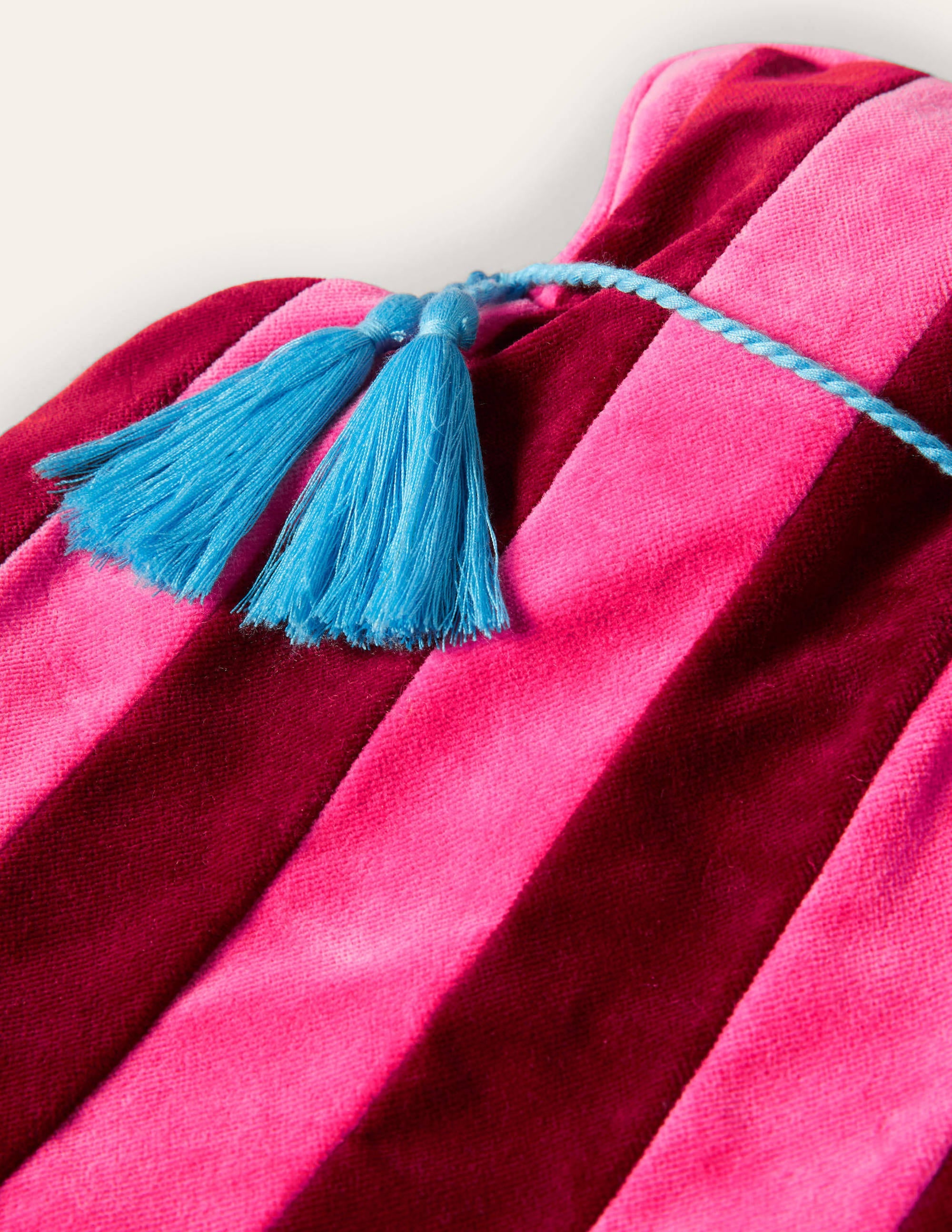 Velvet Hot Water Bottle-Festival Pink/Wine - Image 2